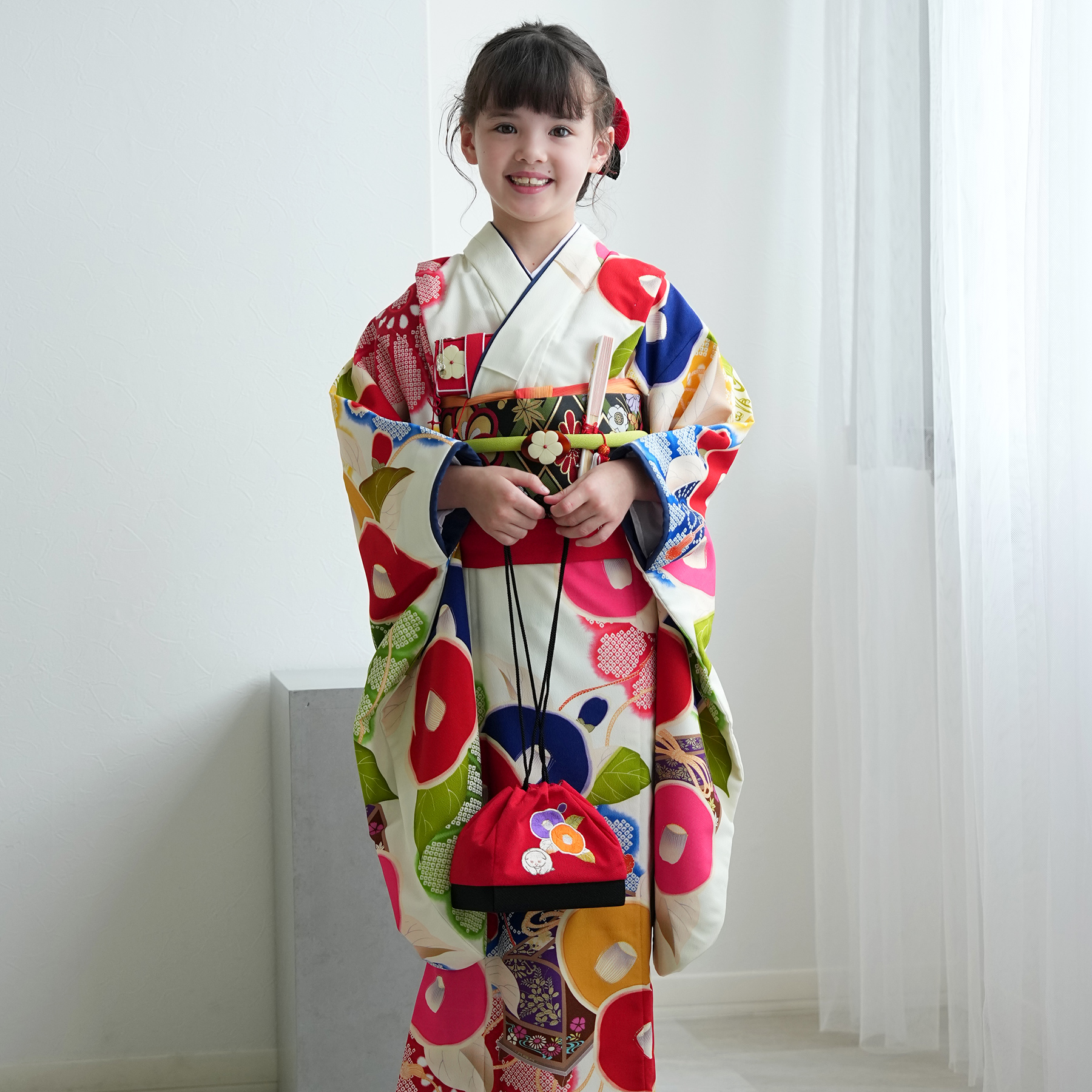 レンタル 七五三 着物 7歳 セット 芸艸堂 UNSODO 古典柄 レトロ