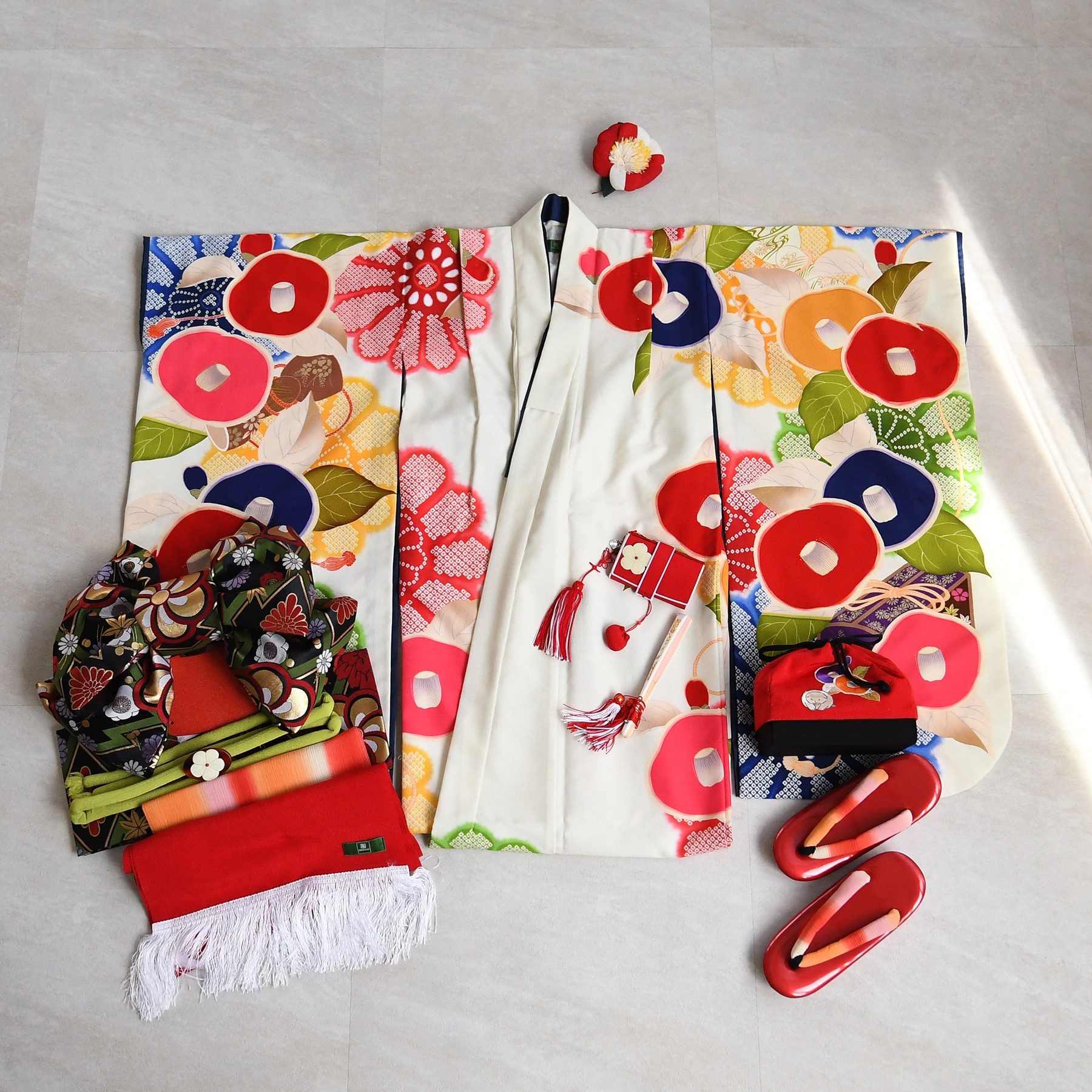 レンタル 七五三 着物 7歳 セット 芸艸堂 UNSODO 古典柄 レトロ