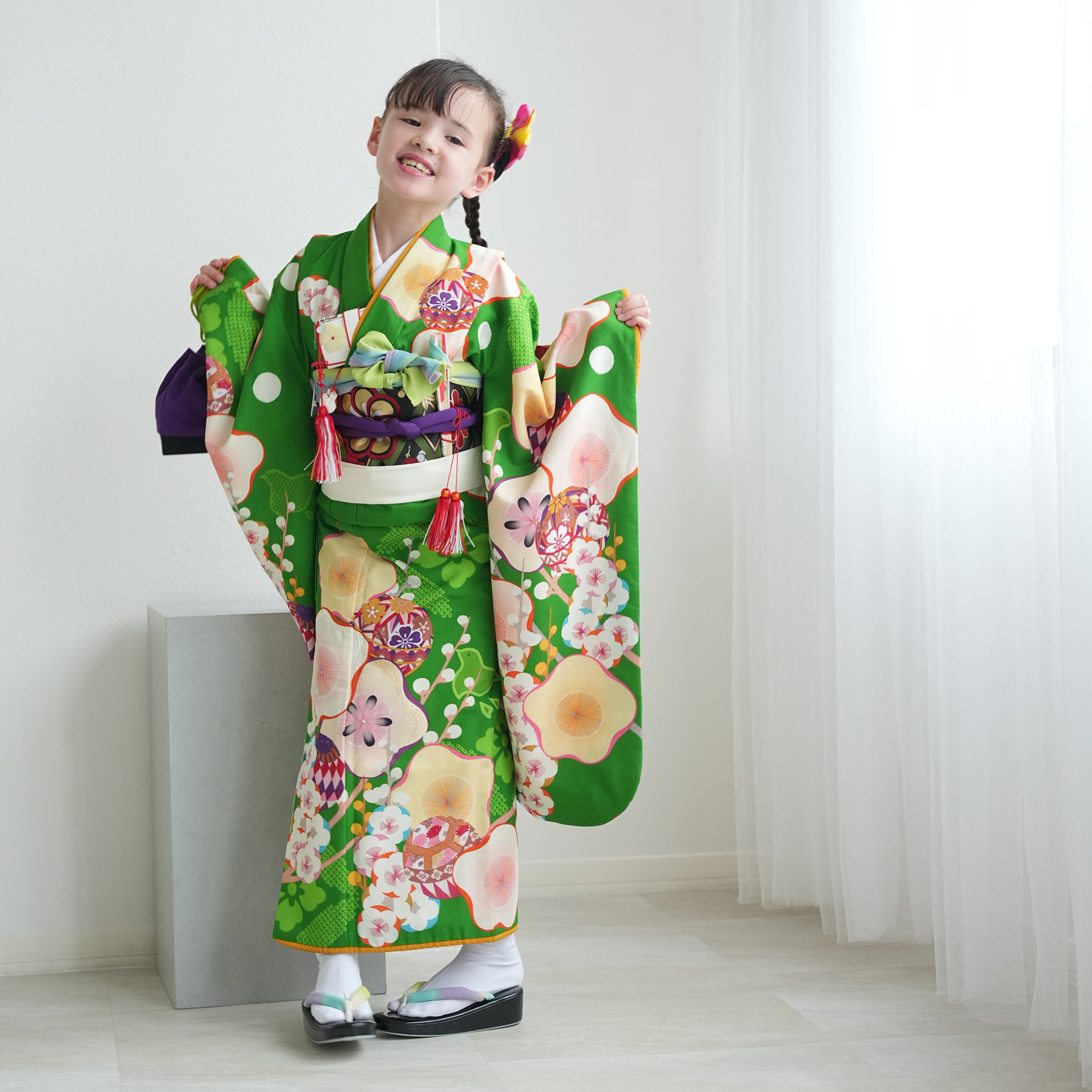 レンタル 七五三 7歳 セット 芸艸堂 UNSODO 古典柄 レトロ