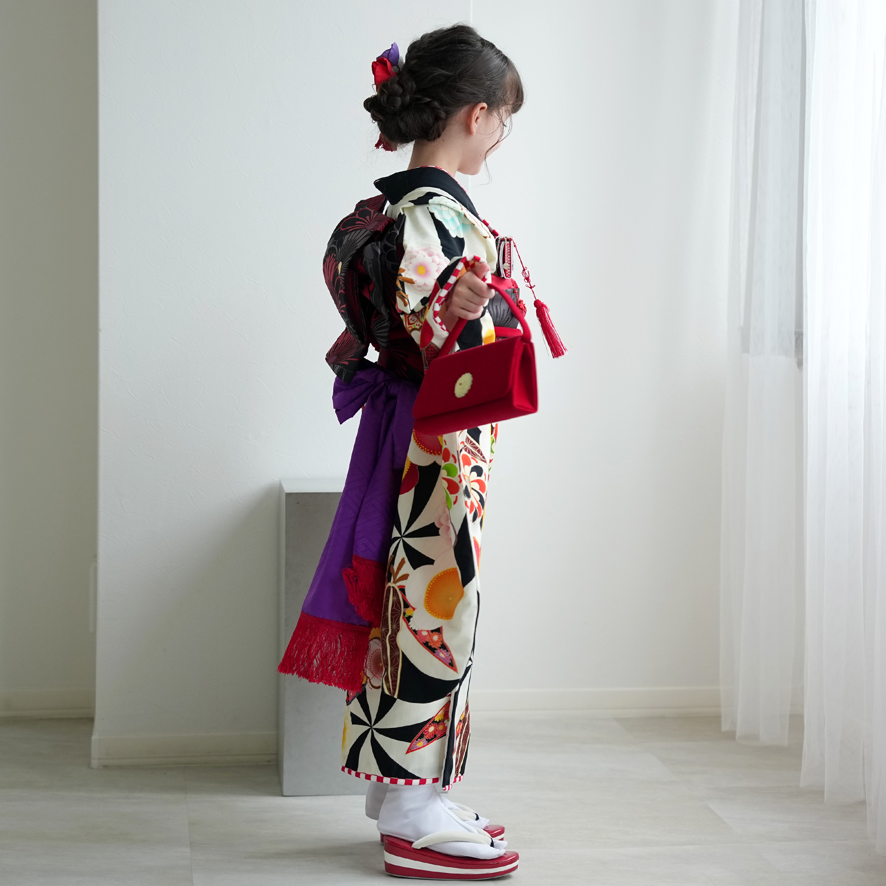 レンタル 七五三 着物 7歳 セット 瀬戸大也×JAPAN STYLE 古典柄 レトロ
