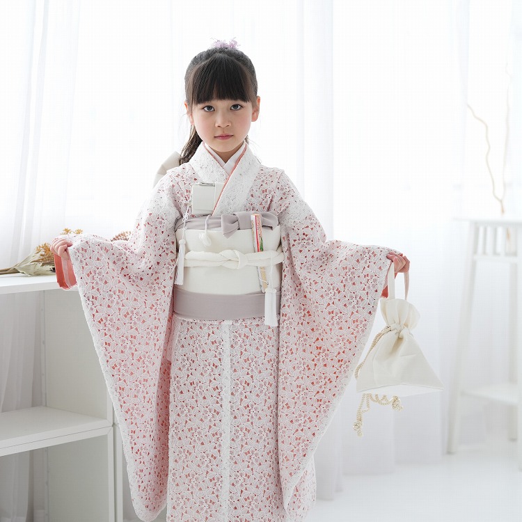 レンタル 七五三 着物 7歳 女の子 753 振袖 四つ身 utatane レトロ