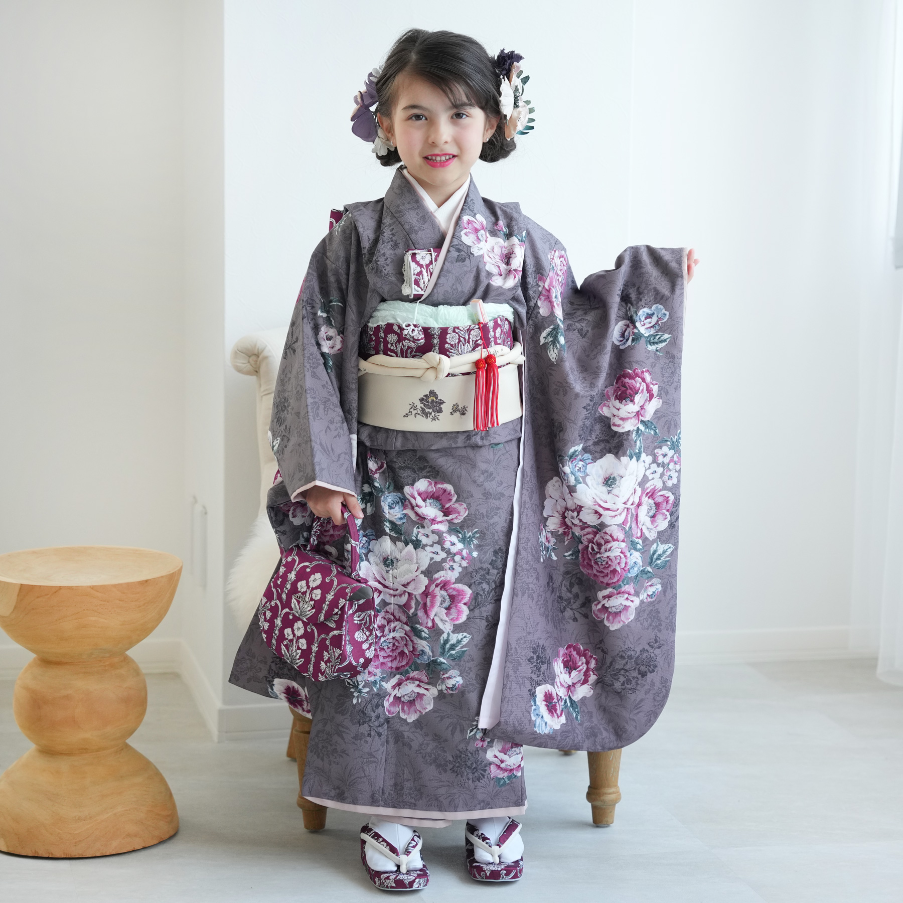 レンタル 七五三 着物 7歳 JILL STUART / ジル・スチュアート 古典柄
