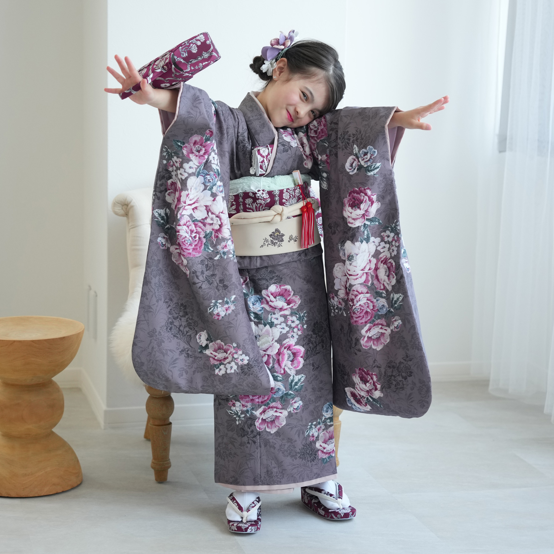 レンタル 七五三 着物 7歳 JILL STUART / ジル・スチュアート 古典柄