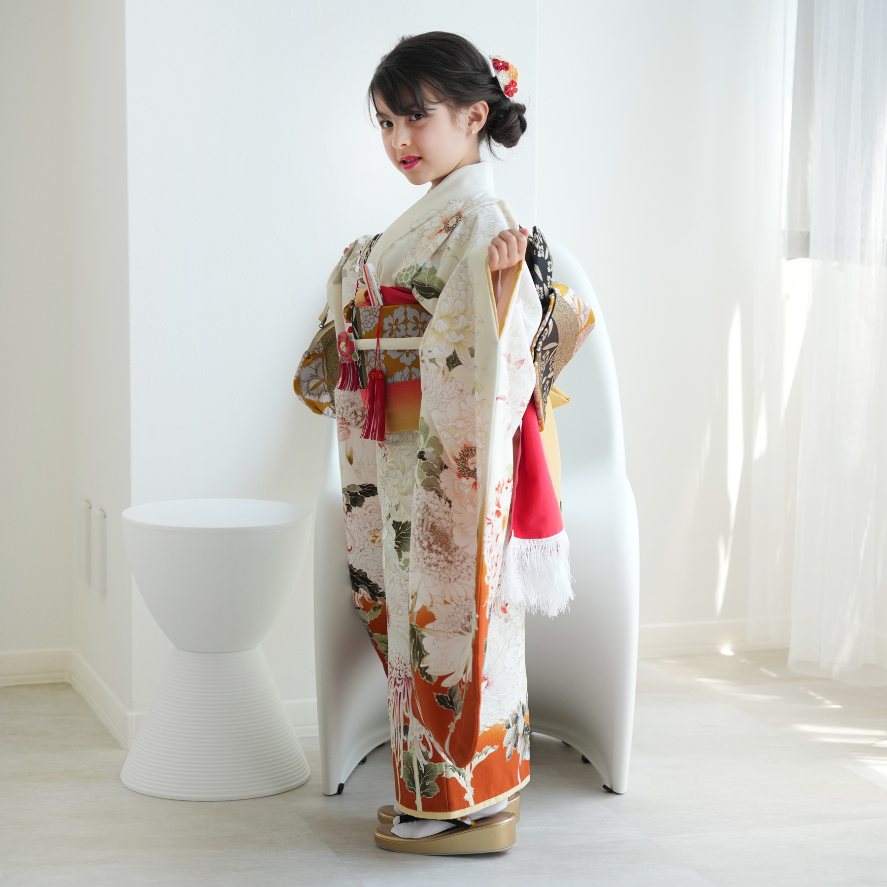 レンタル 七五三 7歳 芸艸堂 UNSODO 古典柄 レトロ アンティーク