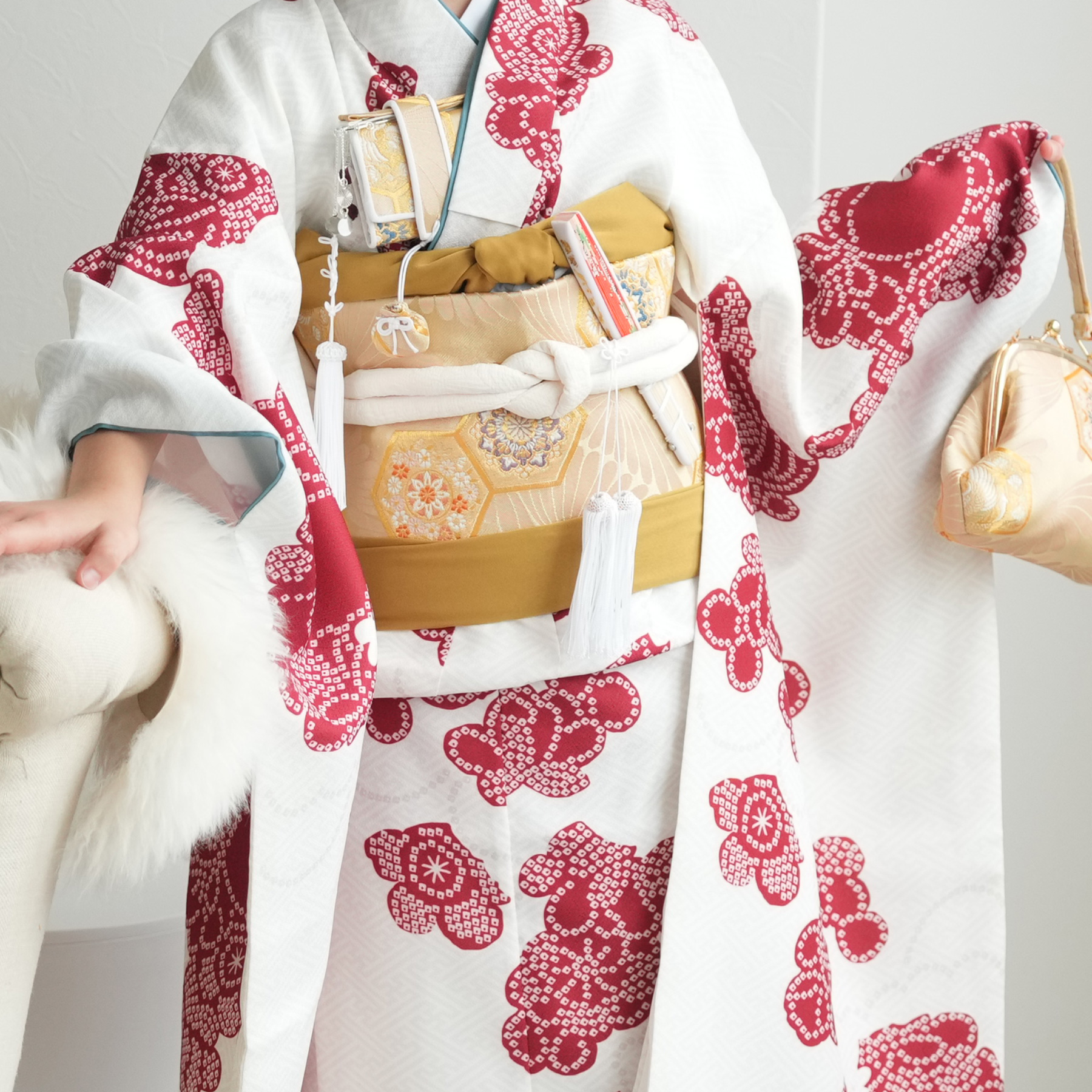 レンタル 七五三 着物 7歳 ひよこ商店 女の子 四つ身 フルセット