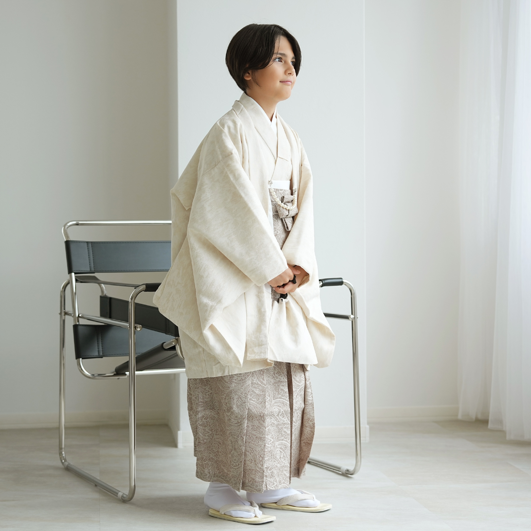 レンタル ハーフ成人式 袴 男の子 utatane 10歳 袴セット ジャガード