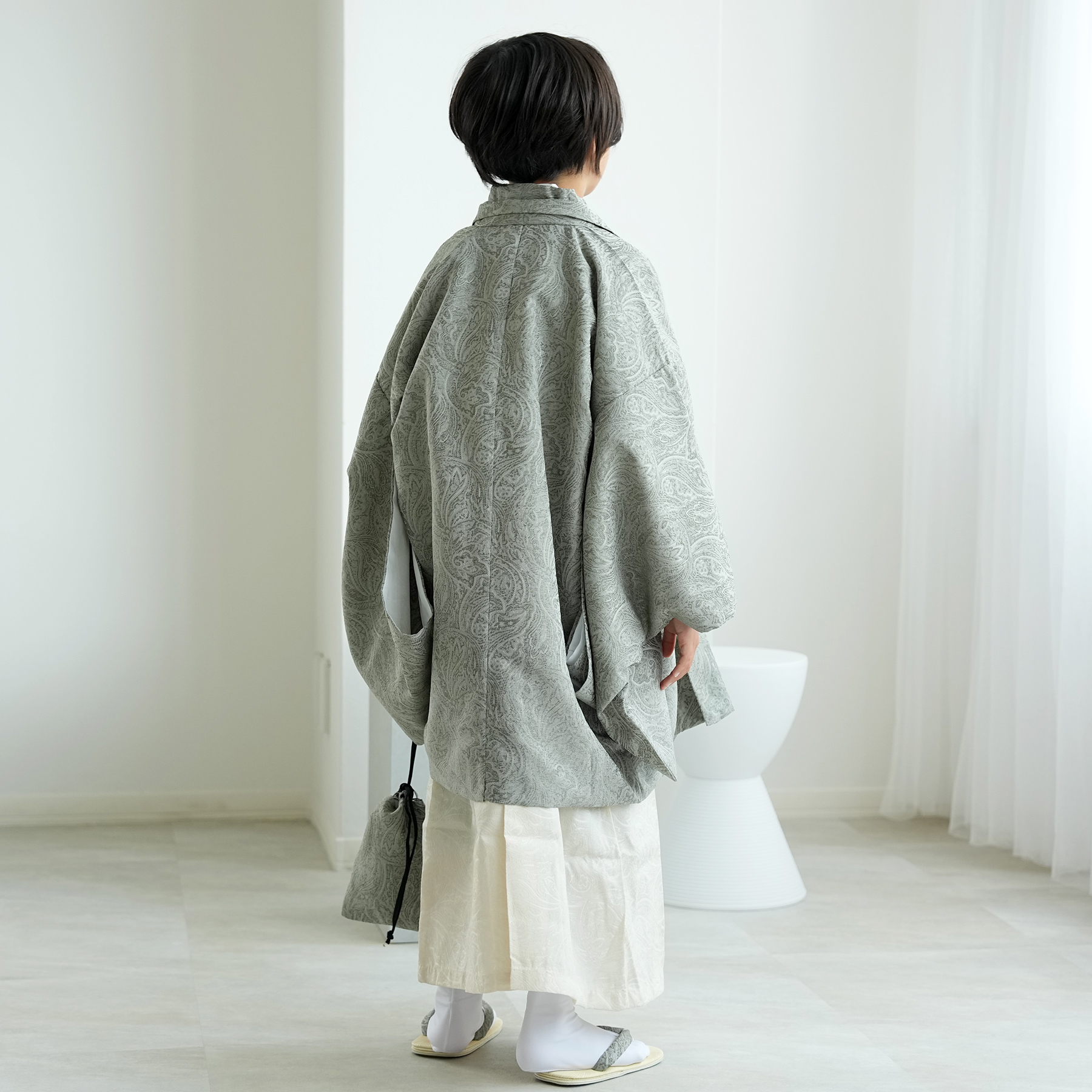 レンタル ハーフ成人式 袴 男の子 utatane 10歳 袴セット ジャガード