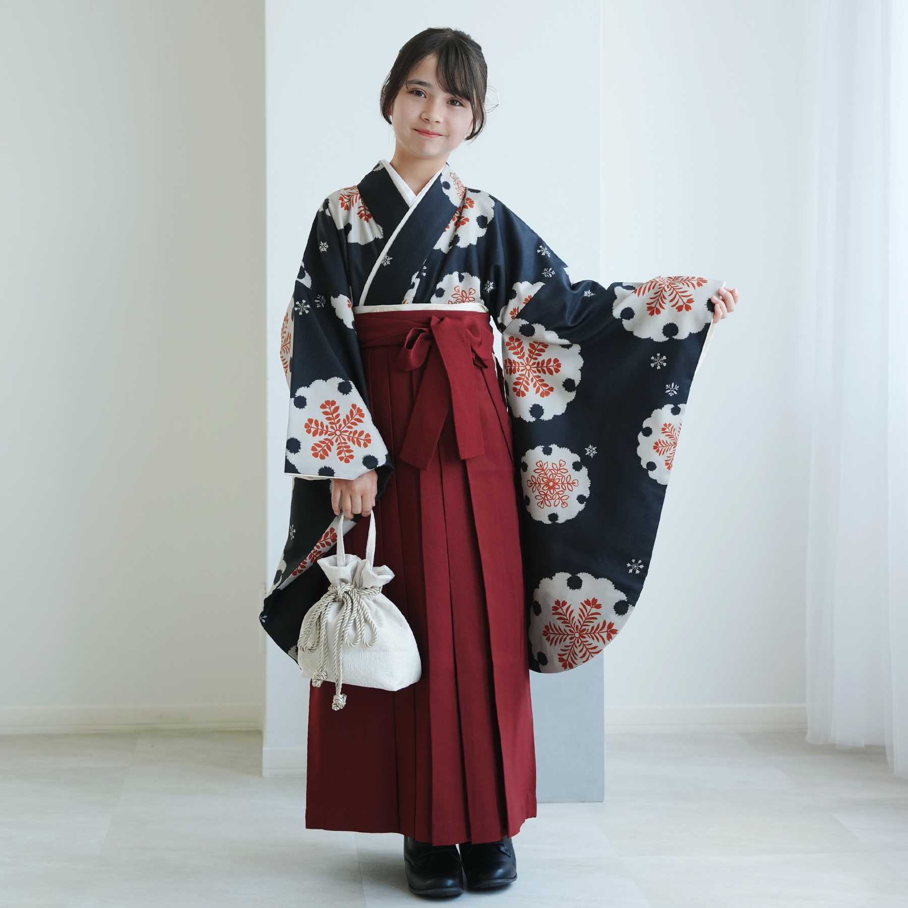 utatane 袴 楽天市場】【レンタル】 往復送料無料 2尺袖着物 袴 17点セット