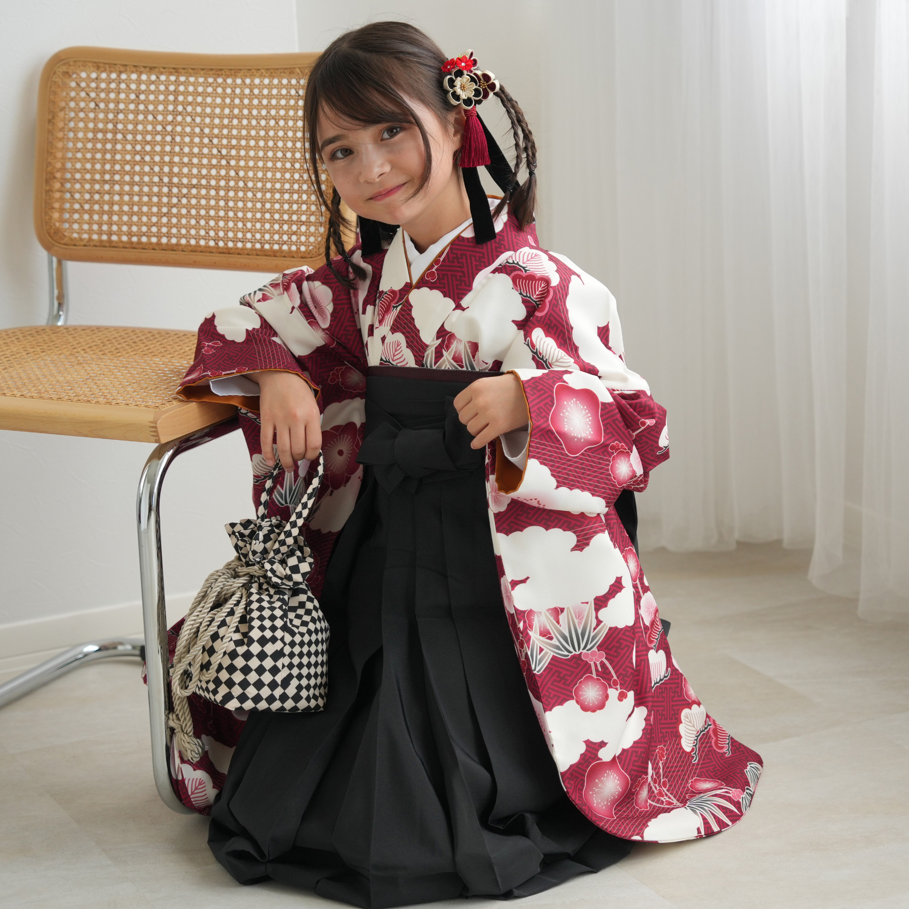 ジュニア袴 15点セット（メイン画像）