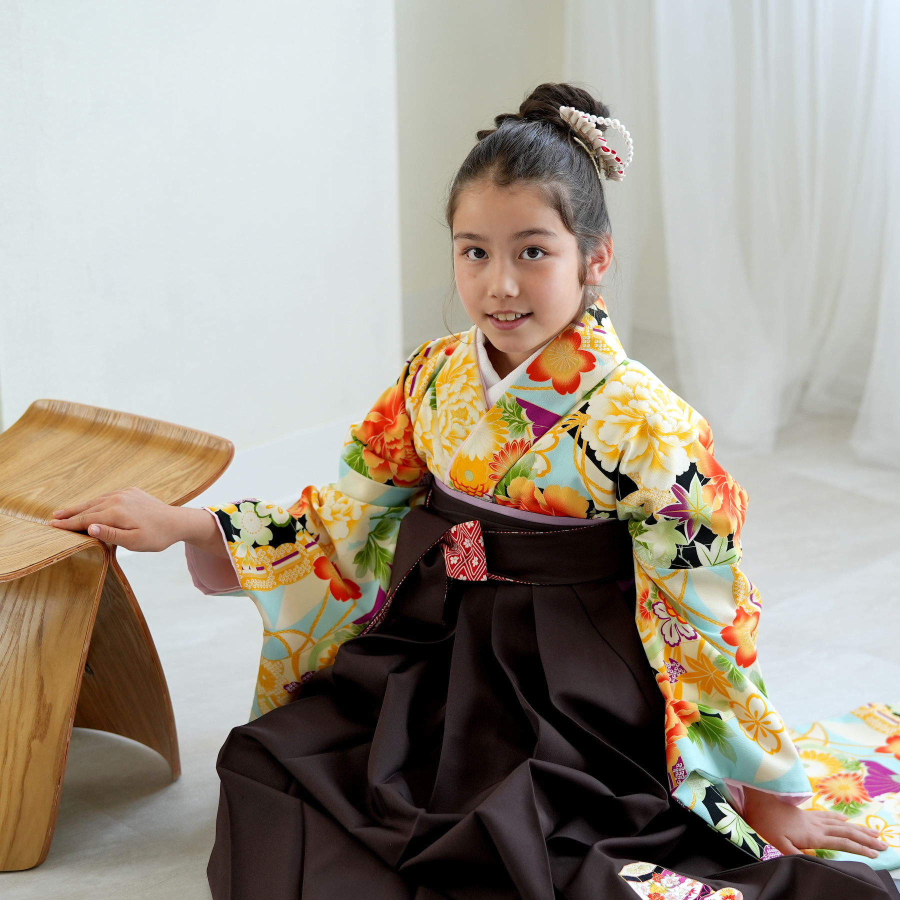 子供用 袴 七五三 卒園式 男の子 5才 6才 7才 ブランド袴セット 小町kids 「縞柄