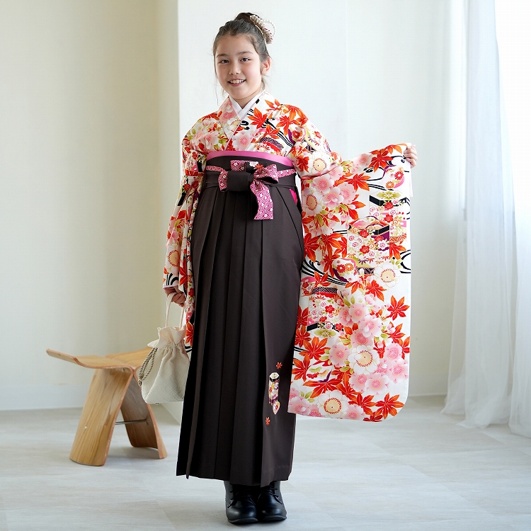 袴 レンタル 小学生 2尺袖着物 袴 15点セット ちはやふる×JAPAN STYLE 