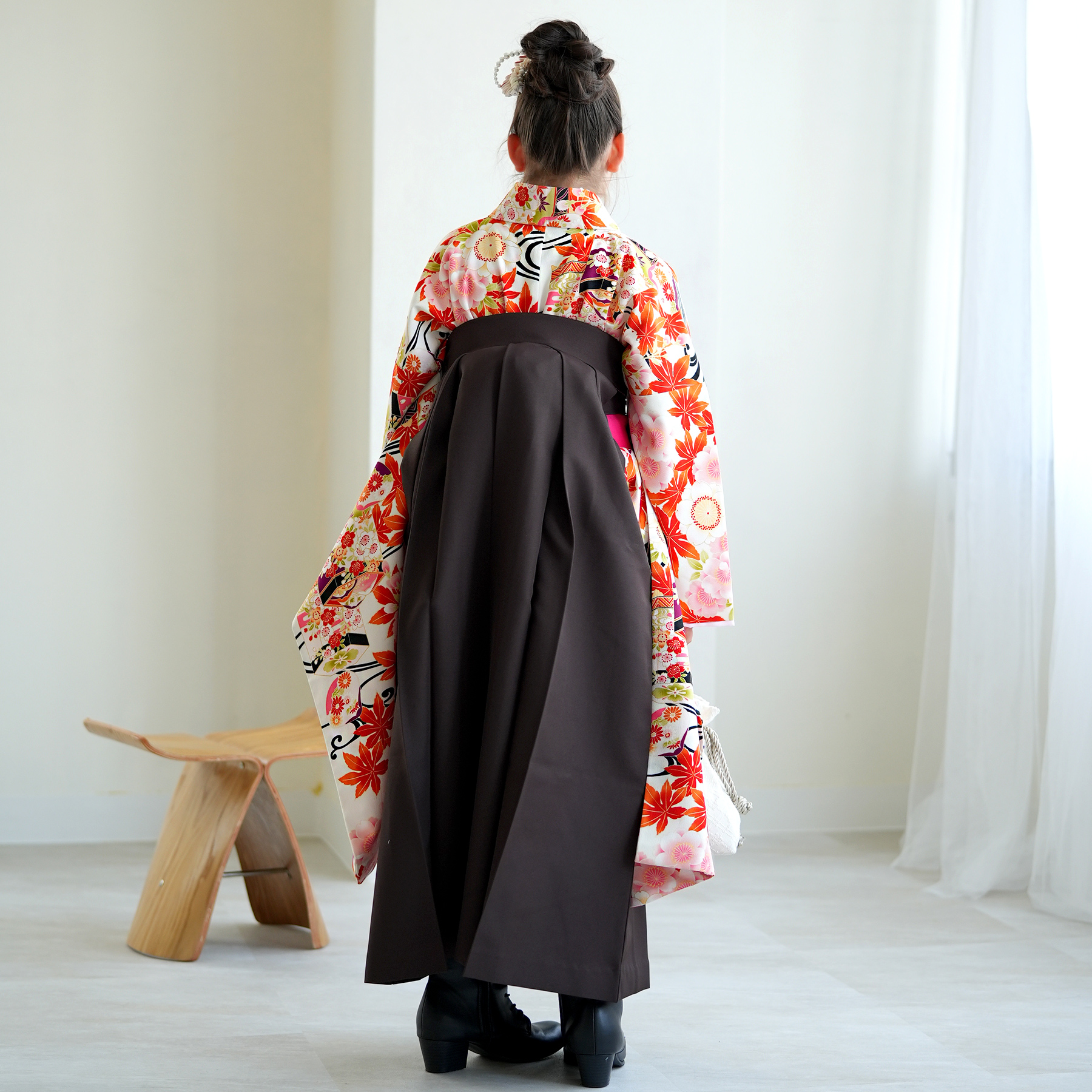 袴 レンタル 小学生 2尺袖着物 15点セット ちはやふる×JAPAN STYLE