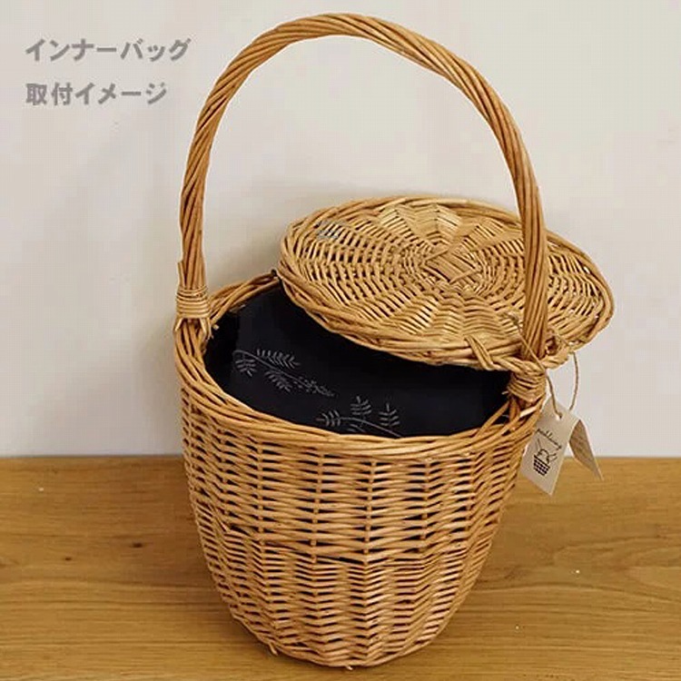 バスケット バッグ カゴバッグ かごバッグ 茶色 柳 ナチュラル カゴ