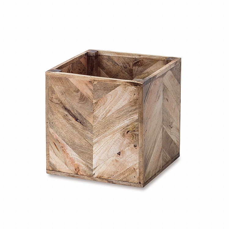 鉢カバー おしゃれ 8号 ヘリンボーンポットカバー 大型 植木鉢 8号鉢