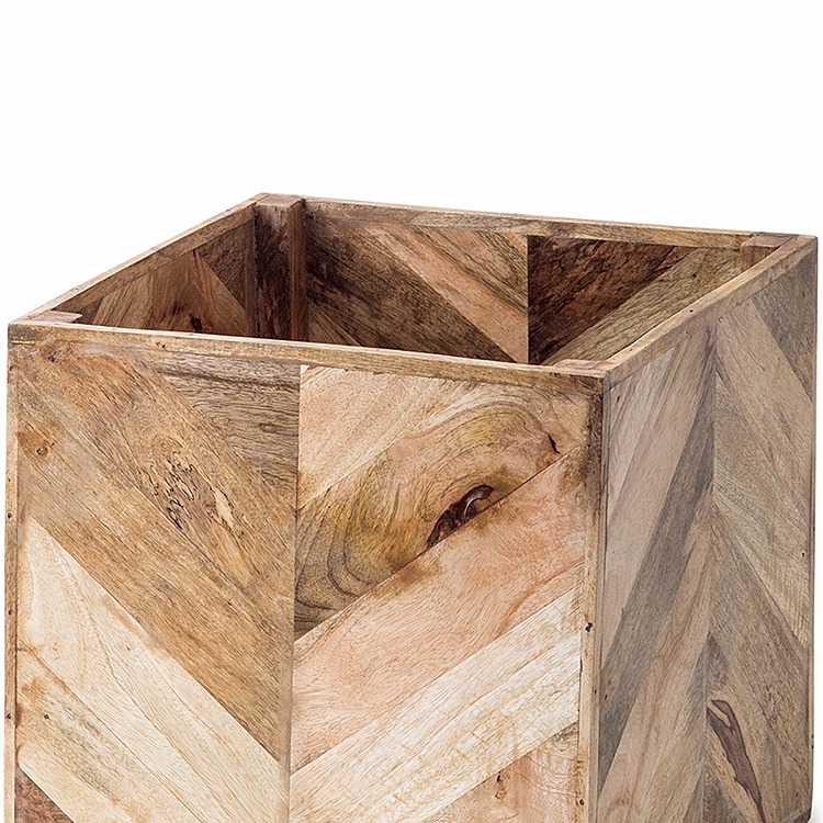 鉢カバー おしゃれ 10号 ヘリンボーンポットカバー 大型 植木鉢 10号鉢