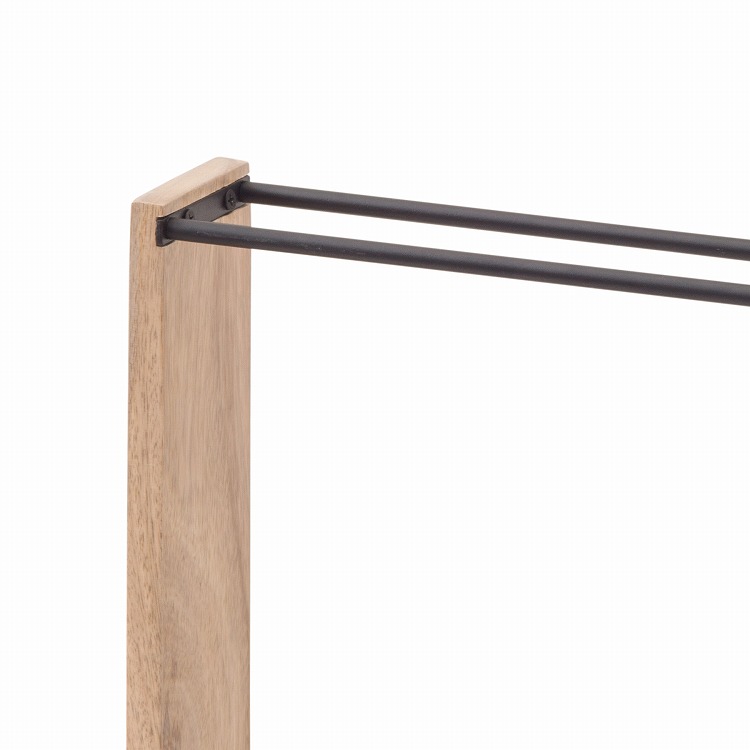 スリッパラック スリッパ立て ウッド 木製 金属 黒 北欧 ナチュラル