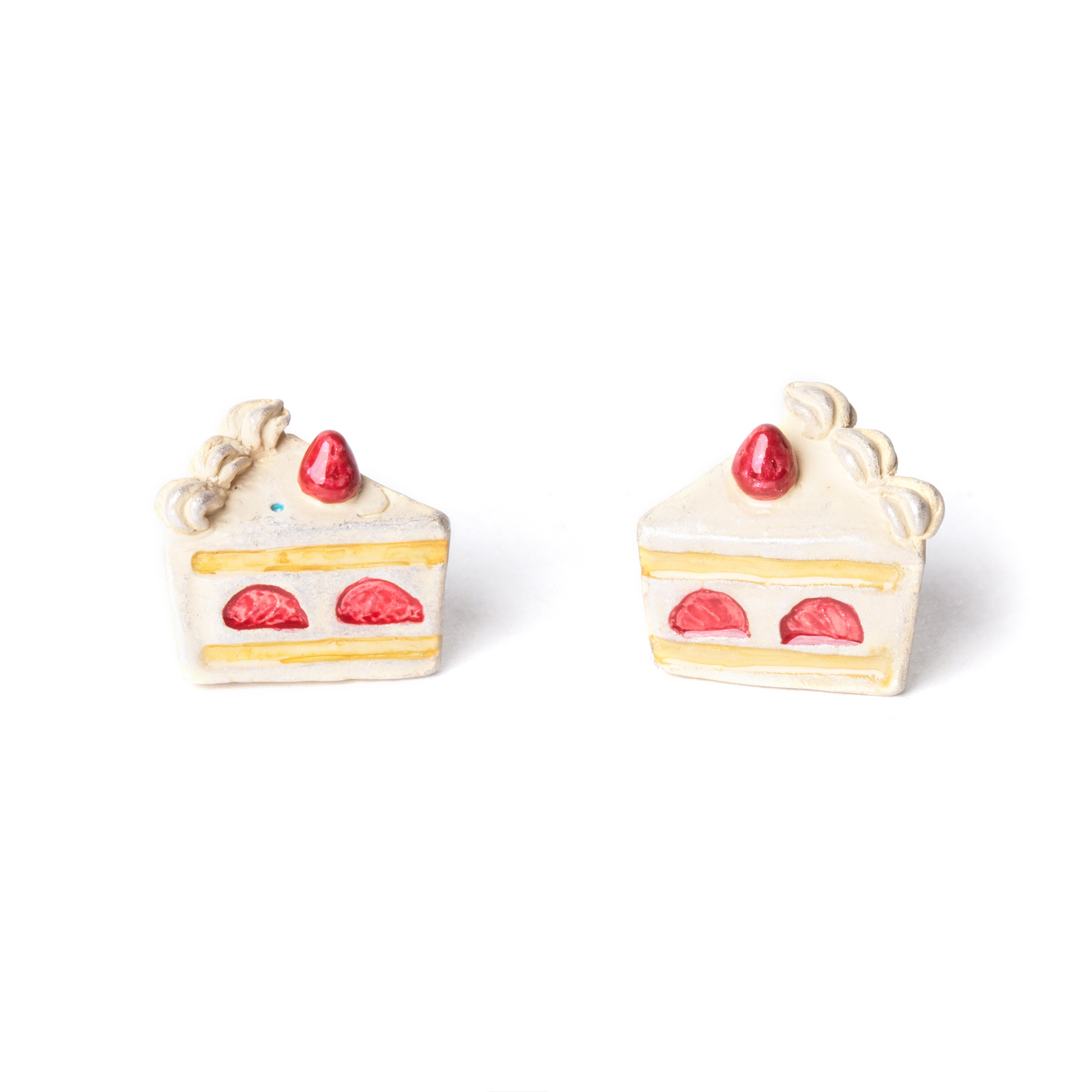 ピアス レディース Palnart Poc  ショートケーキィズピアス 日本製 国産 ハンドメイド ギフト パルナートポック 両耳 ショートケーキ 5個までメール便可能