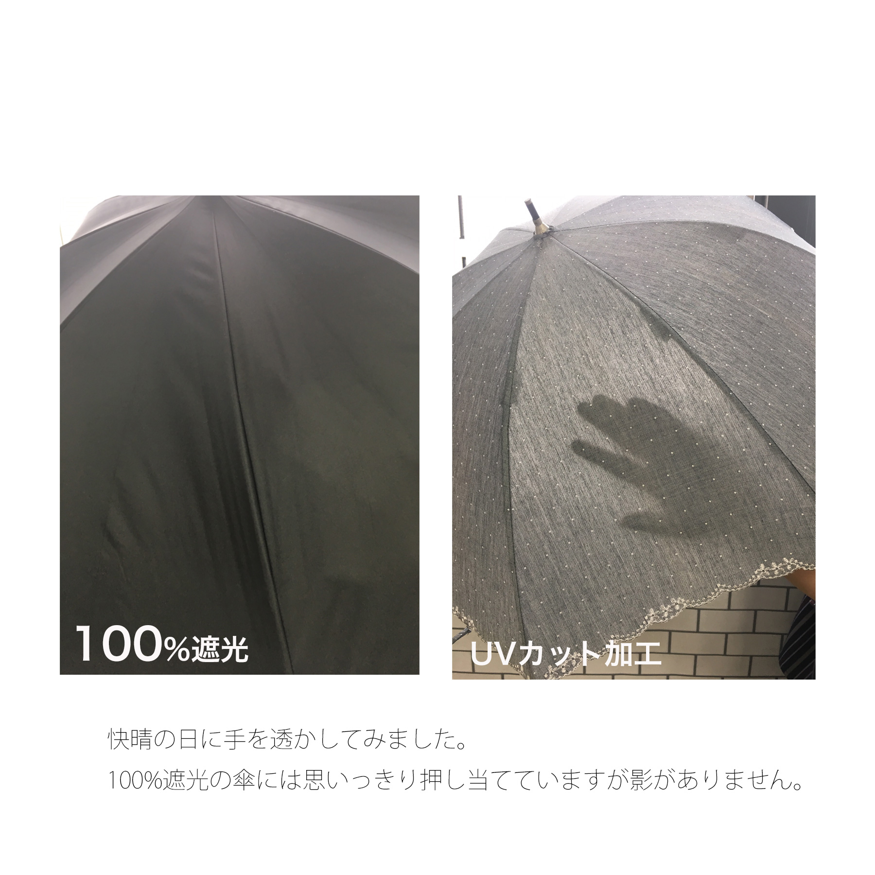 日傘 完全遮光 折りたたみ 軽量 晴雨兼用 3...の詳細画像3