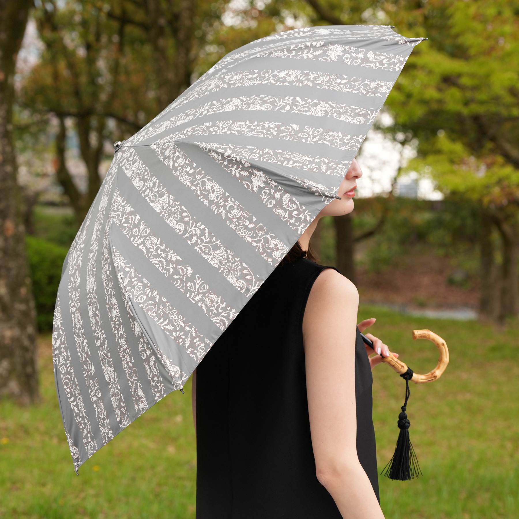 utatane 日傘 完全遮光 折りたたみ ポキポキしない 晴雨兼用 utatane 2