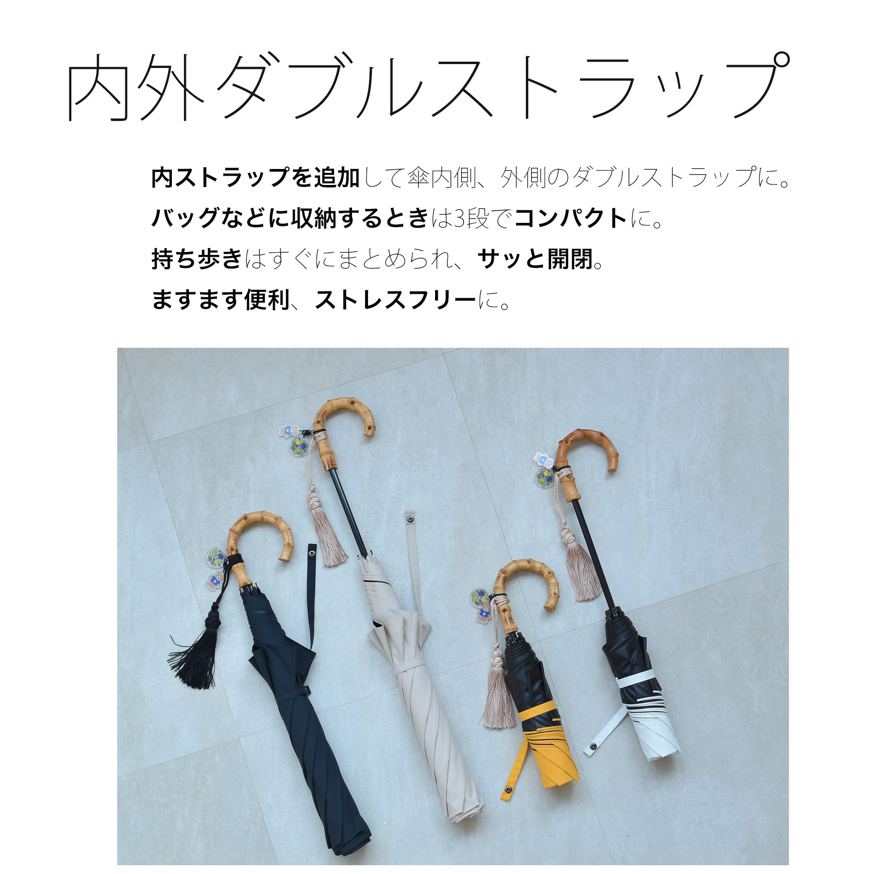 utatane 日傘 完全遮光 折りたたみ 日本製 utatane×Kuovi