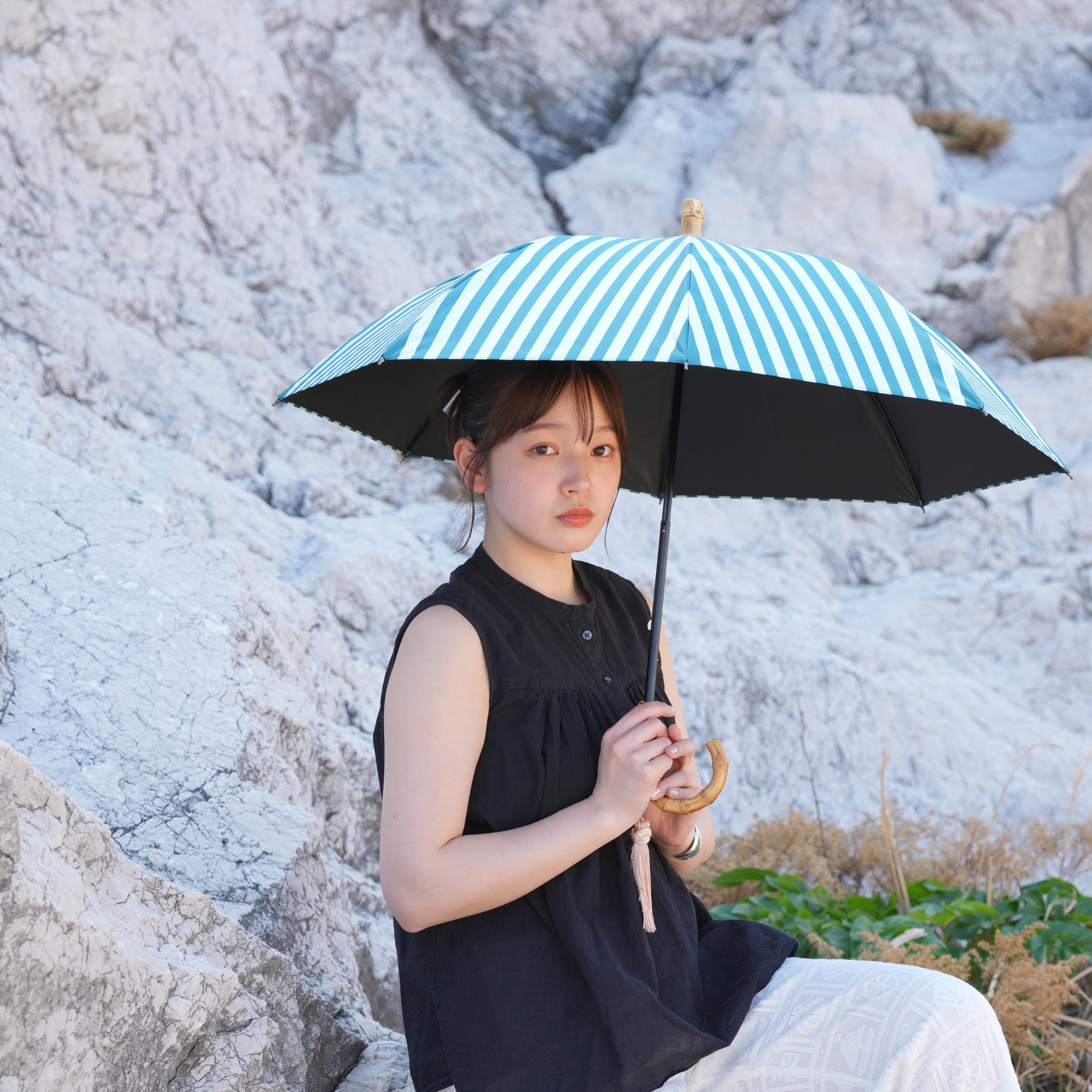 utatane 日傘 utatane｜utatane 日傘 完全遮光 100%遮光 折りたたみ 3段50cm