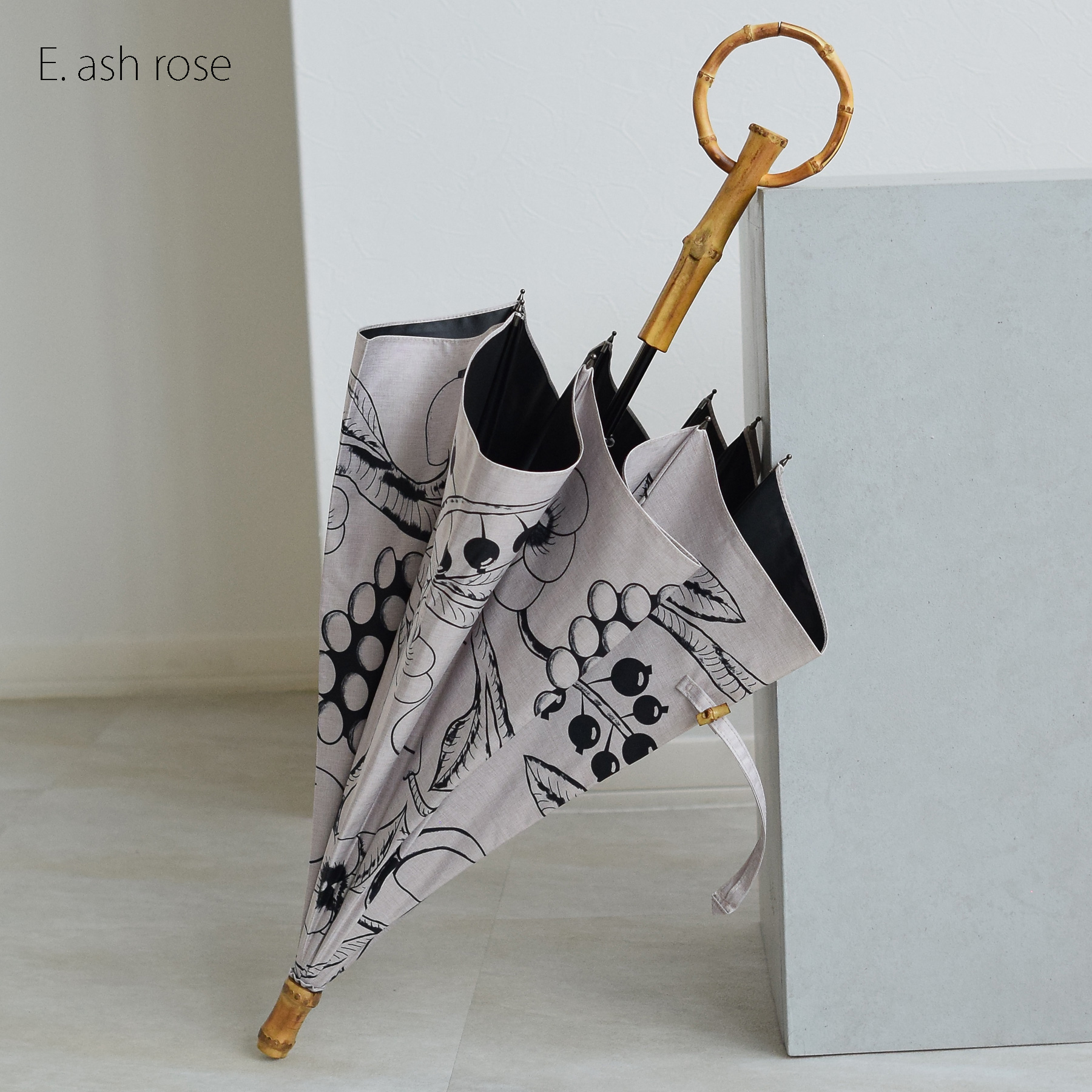 utatane 日傘 完全遮光 長傘 小さめ utatane×Kuovi クオヴィ 親骨47cm