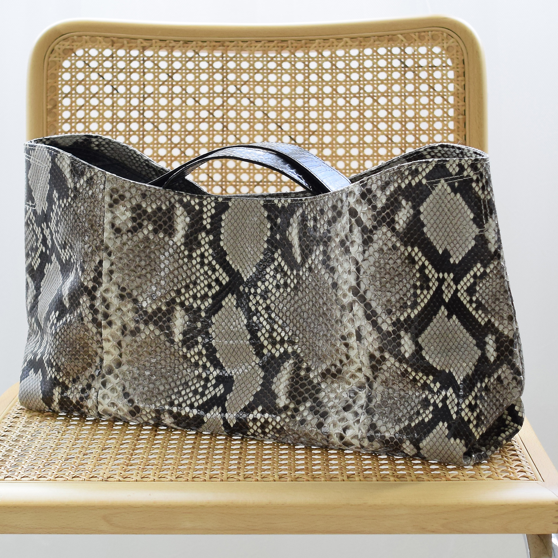 バッグ レディース レザー PYTHON×COBRA パイソン ウェーブ