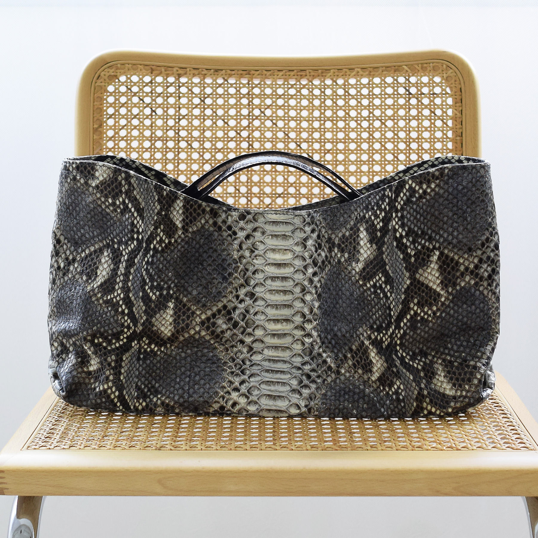 バッグ レディース レザー PYTHON×CO...の詳細画像1