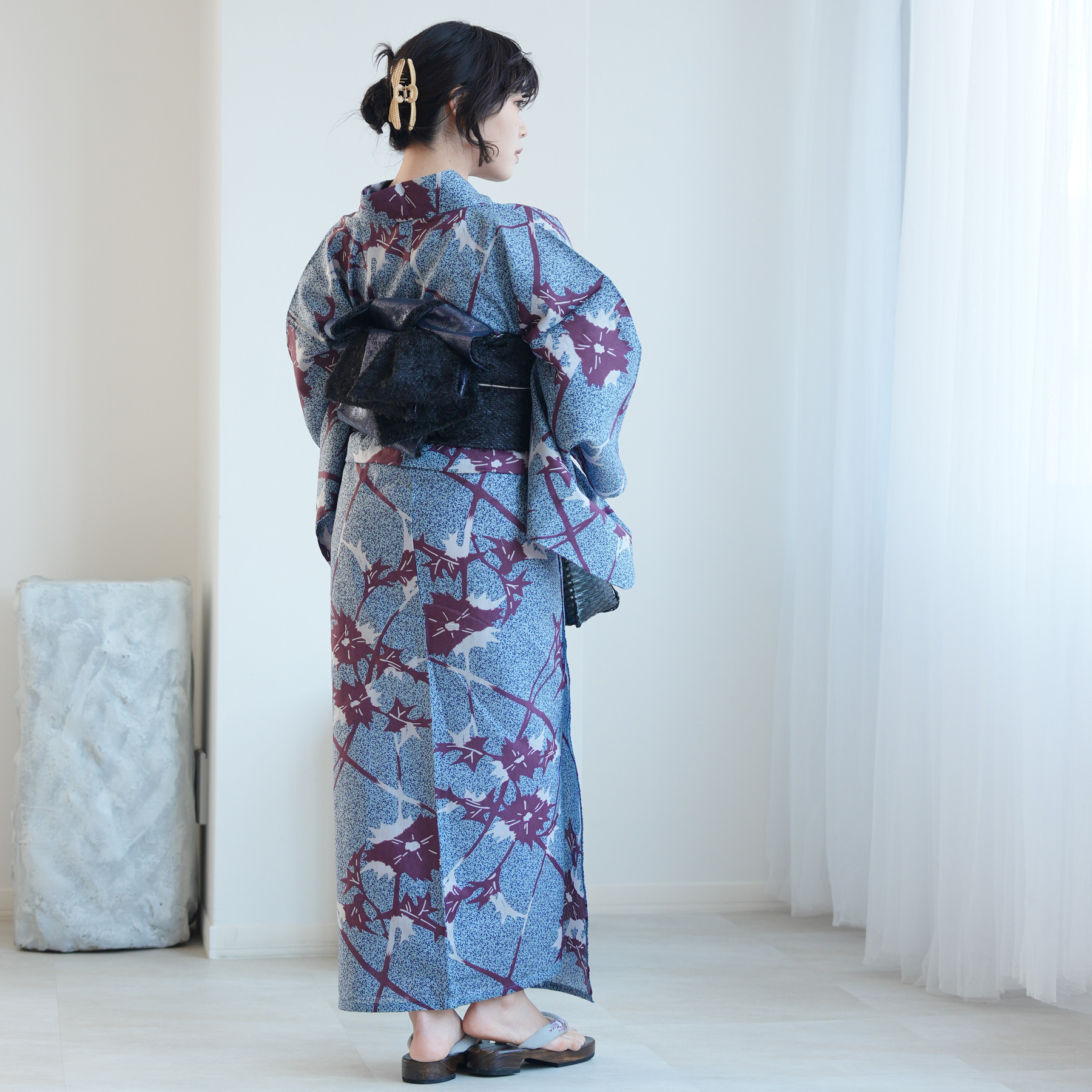 浴衣 単品 レディース 3Lサイズ utata...の詳細画像4