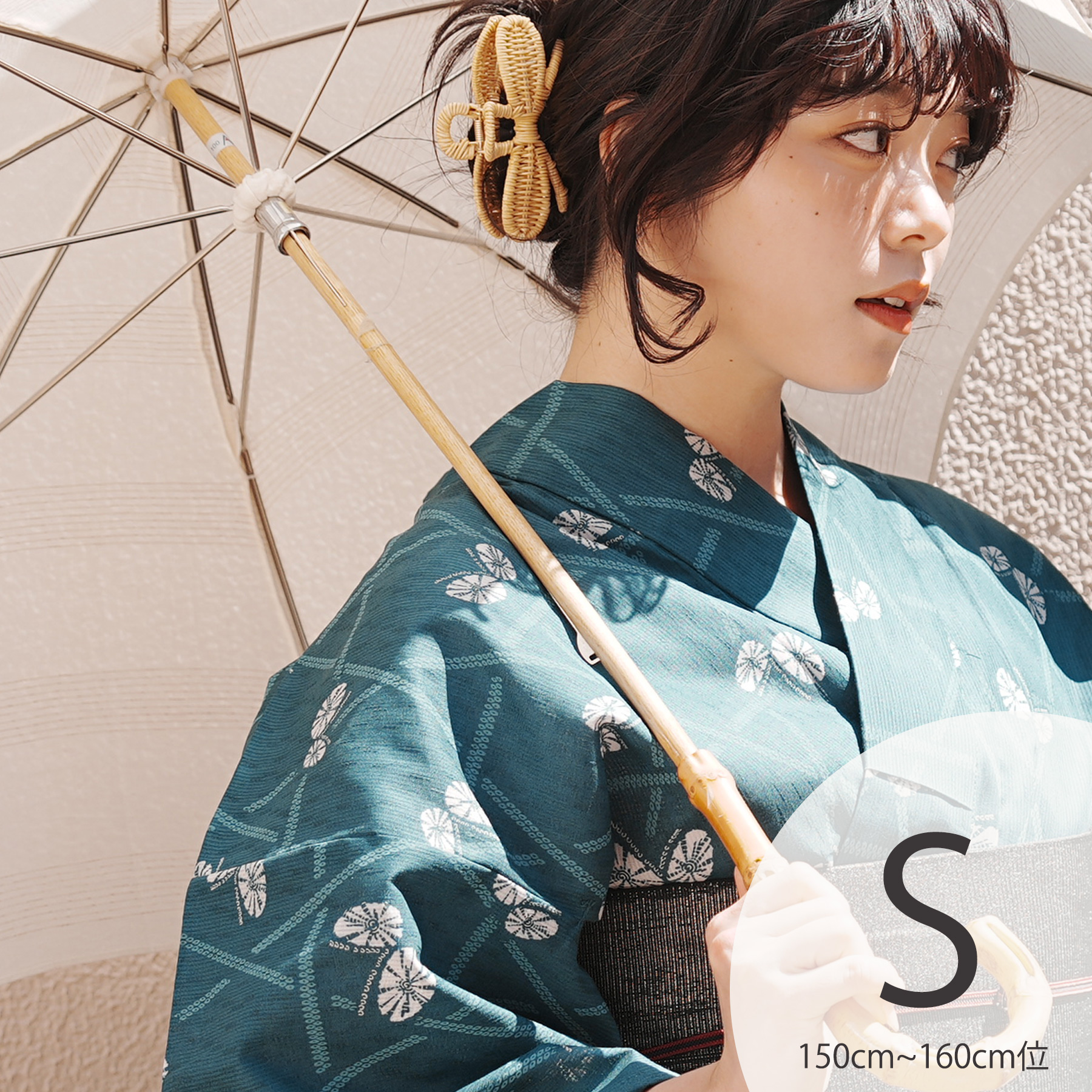utatane 浴衣 単品 レディース Sサイズ ニコアンティーク 高級変わり織