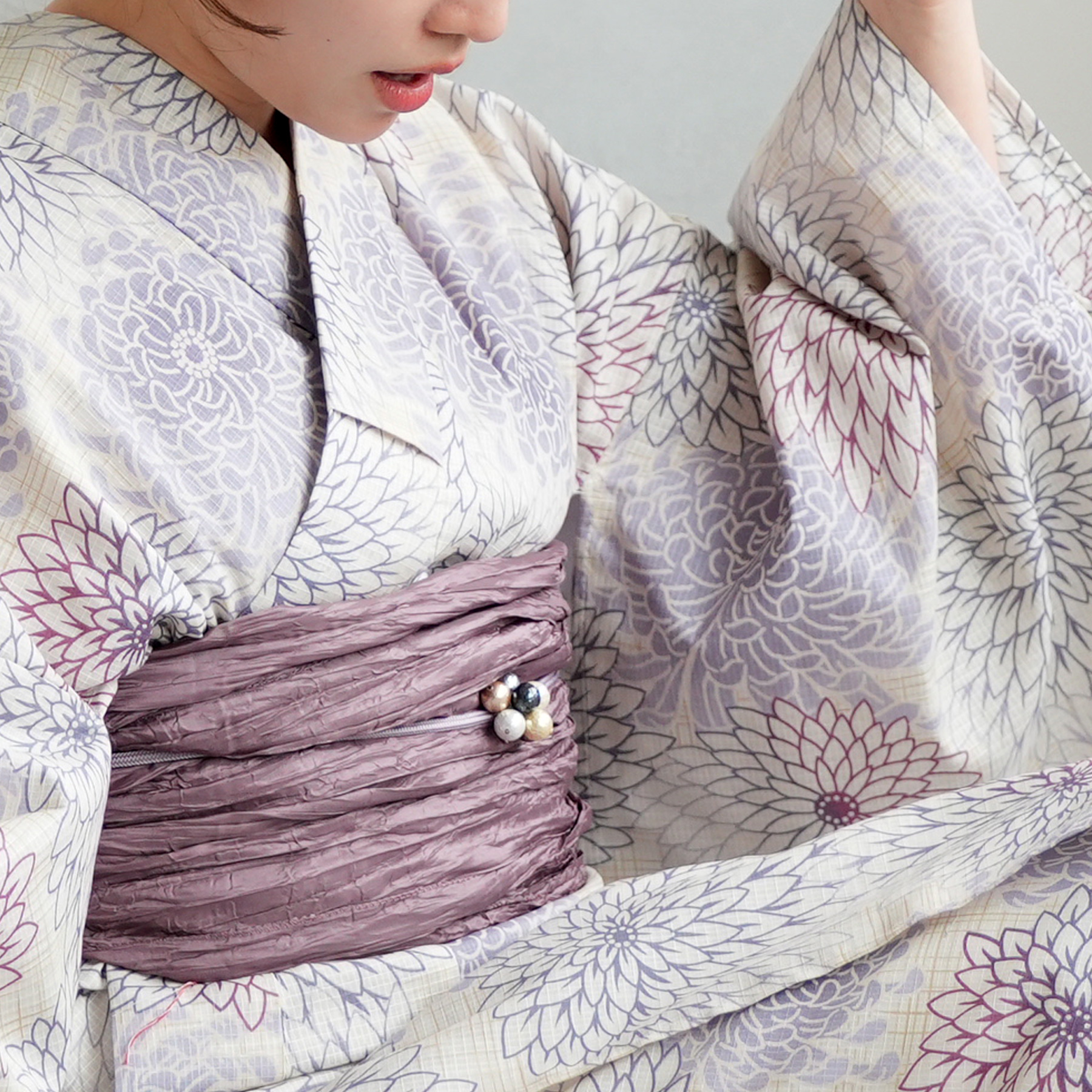 浴衣専門店 浴衣 ゆかた ユカタ yukata utatane うたたね ウタタネ 昭和初期アンティーク復刻シリーズ 高級変わり織り浴衣3点セット レトロ モダン