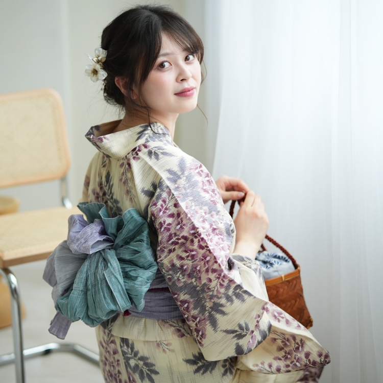utatane 浴衣 レディース セット 3点セット（浴衣 帯 下駄