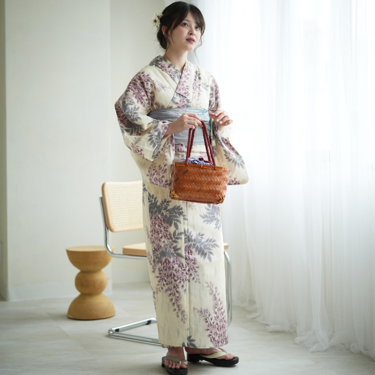 utatane 浴衣 レディース セット 3点セット（浴衣 帯 下駄