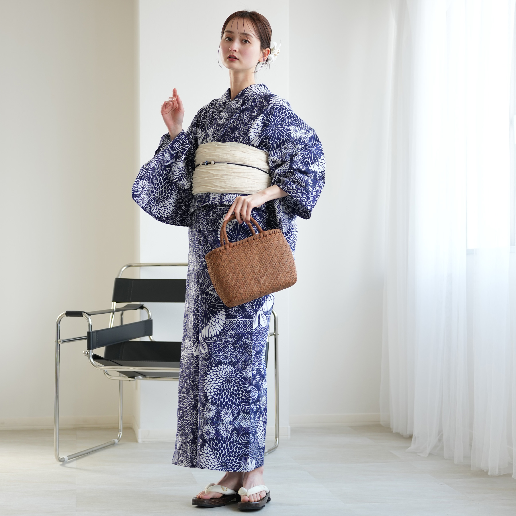 utatane 浴衣 レディース セット utatane×注染工房 フリーサイズ 浴衣3