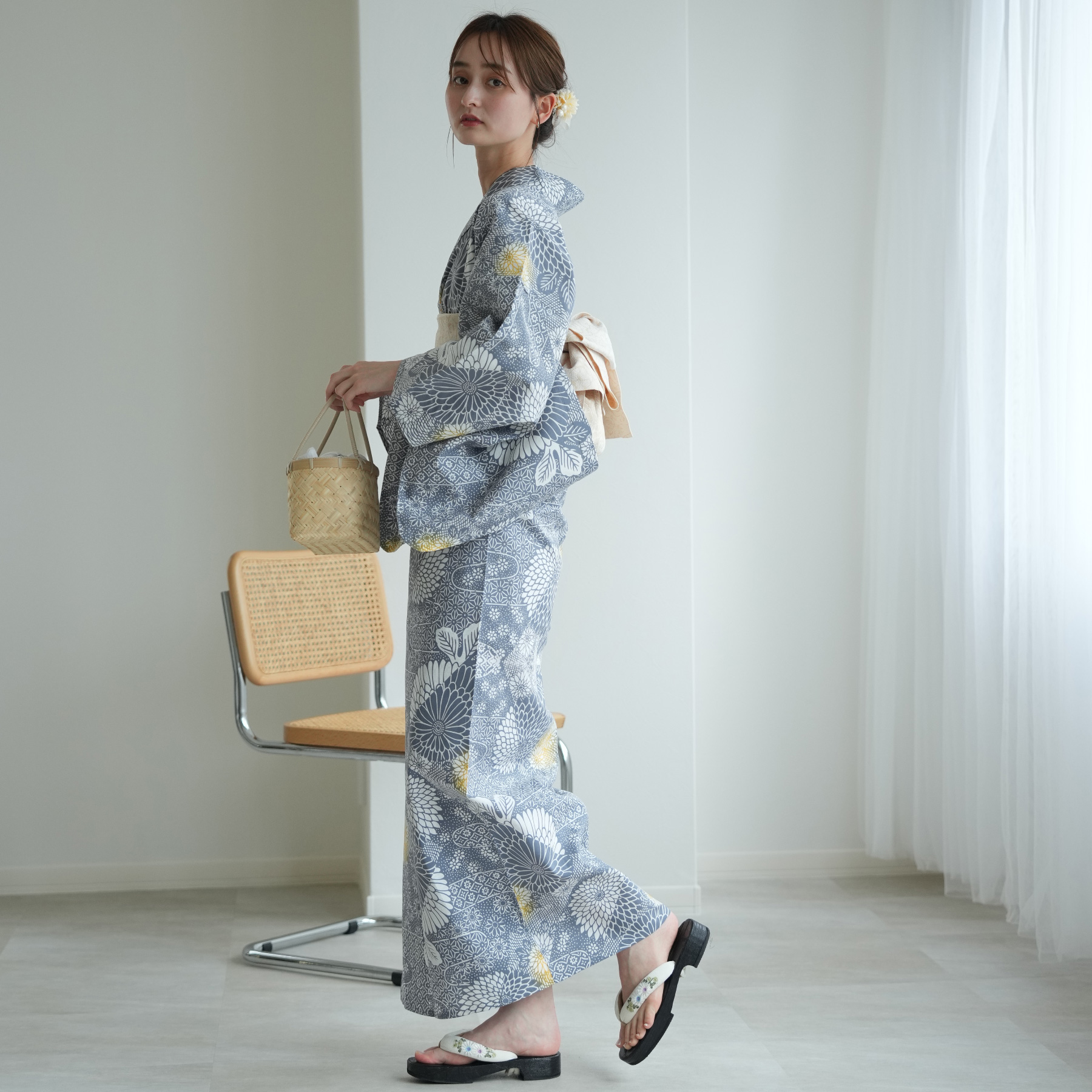 utatane 浴衣 レディース セット utatane×注染工房 浴衣3点セット