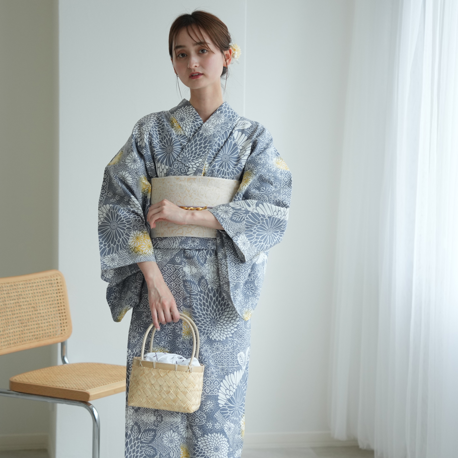 utatane 浴衣 レディース セット utatane×注染工房 浴衣3点セット