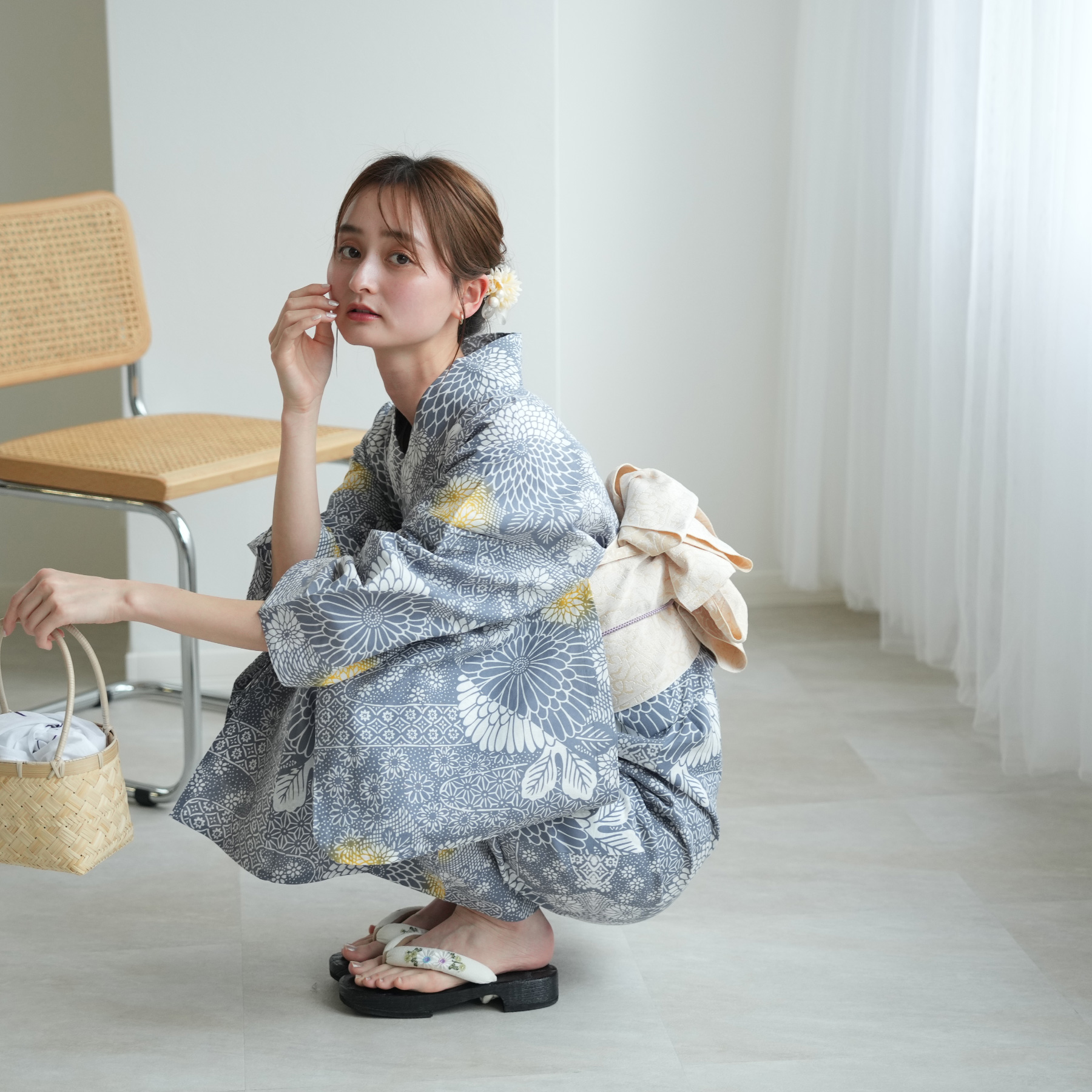 utatane 浴衣 レディース セット utatane×注染工房 浴衣3点セット