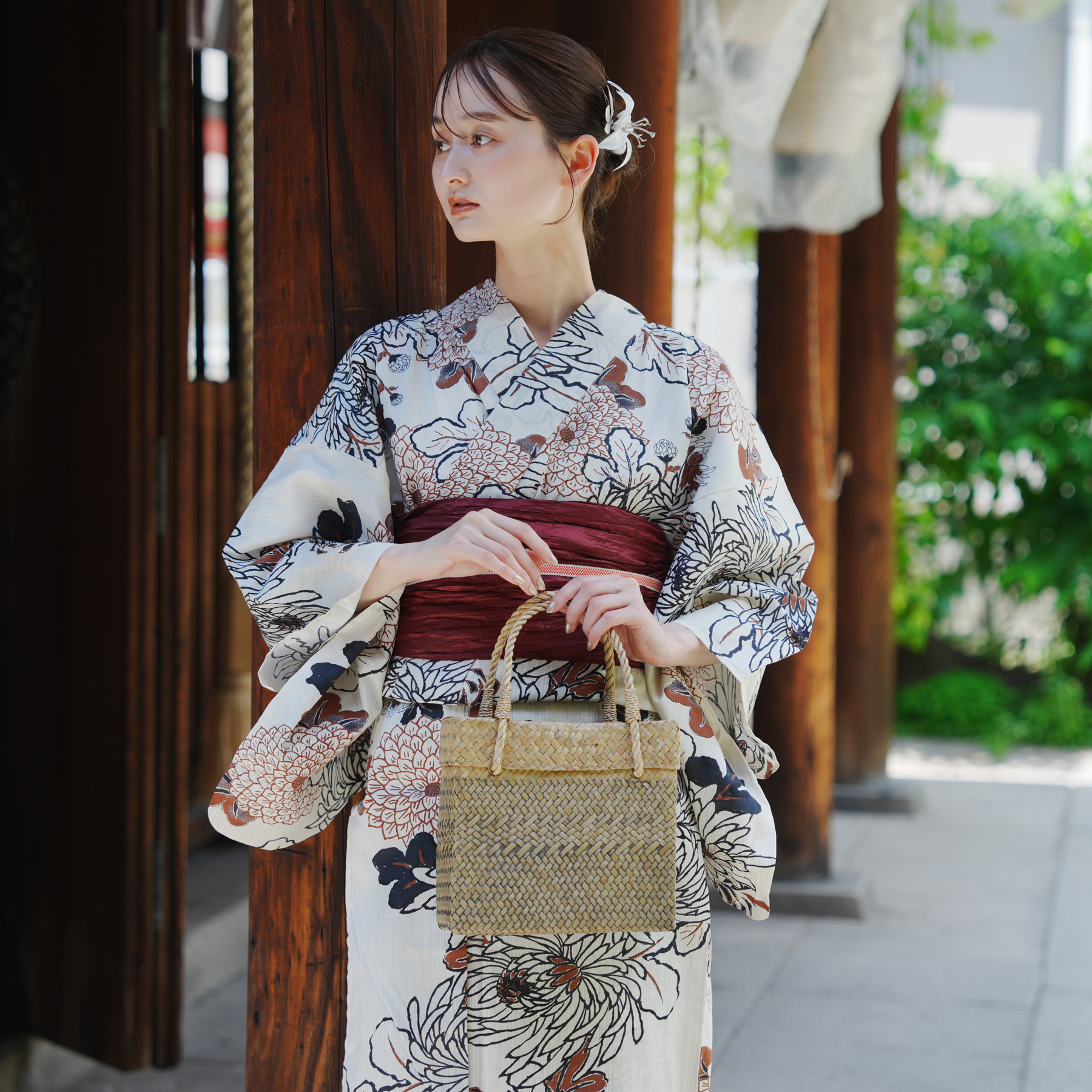 utatane ゆったり浴衣 utatane 浴衣 セット レディース ゆったりサイズ 浴衣3点セット