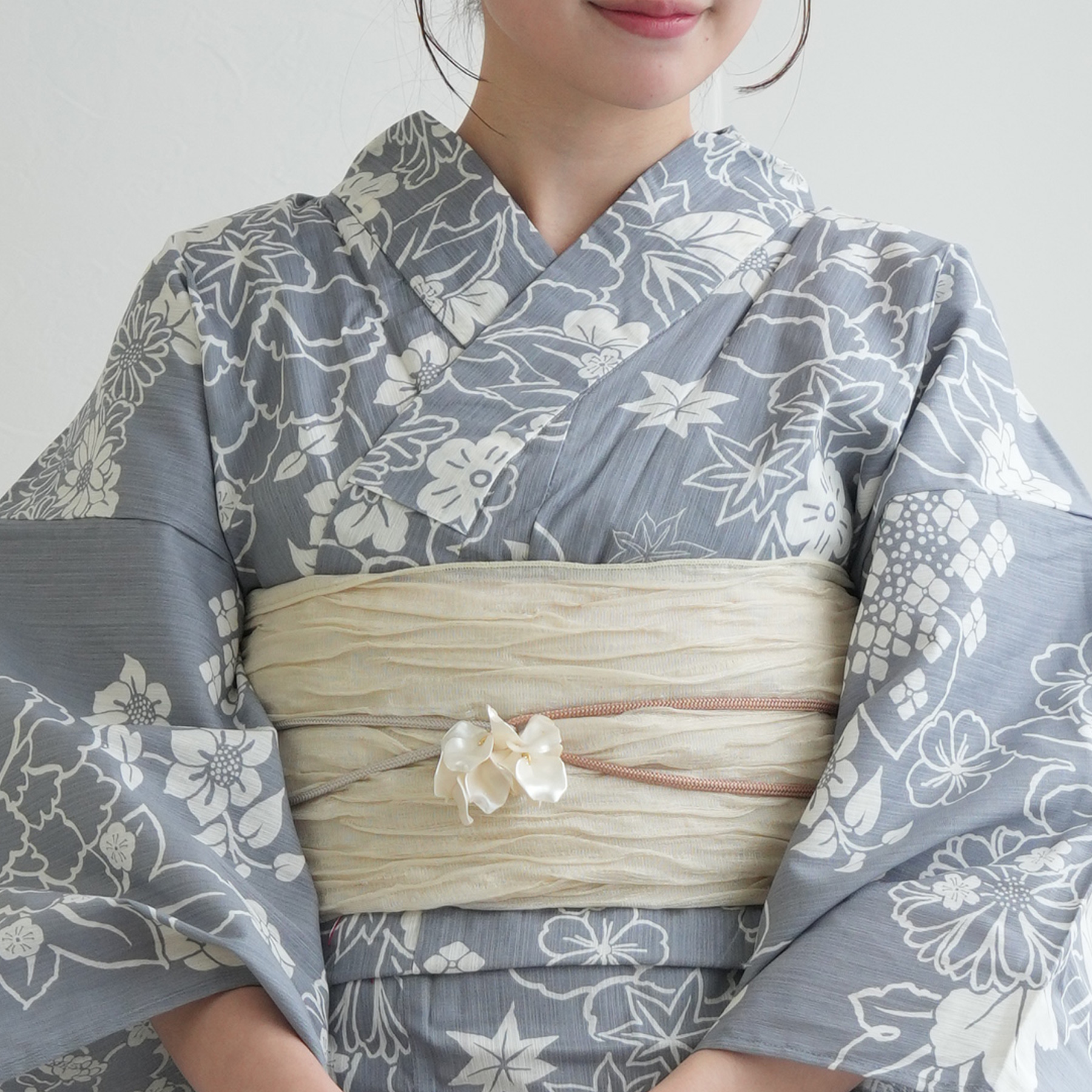 utatane 浴衣 セット レディース 高級変わり織 浴衣3点セット