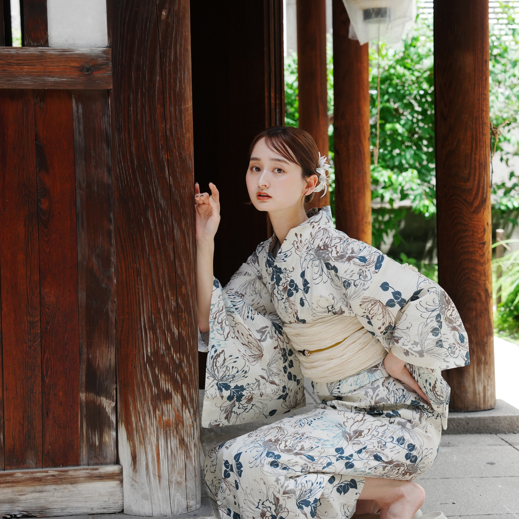 utatane 花柄浴衣・帯セット 花柄 浴衣・帯セット utatane
