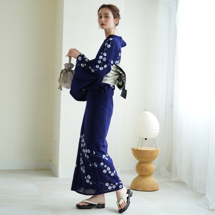 utatane 浴衣 レディース セット 京鹿の子絞り 有松染め 浴衣3点