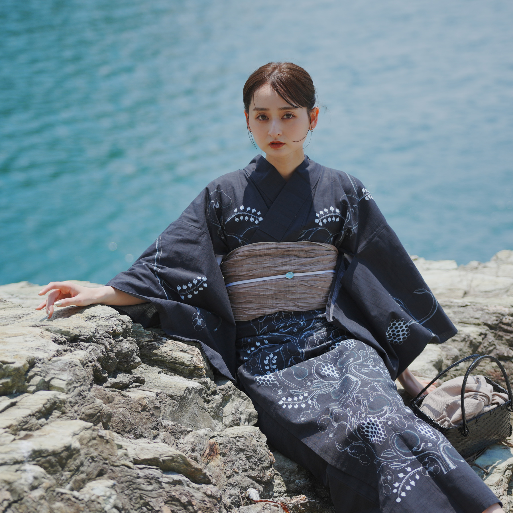 浴衣utataneオリジナルデザイン フルセット utatane 浴衣 セット レディース ゆったりサイズ 3点セット 浴衣