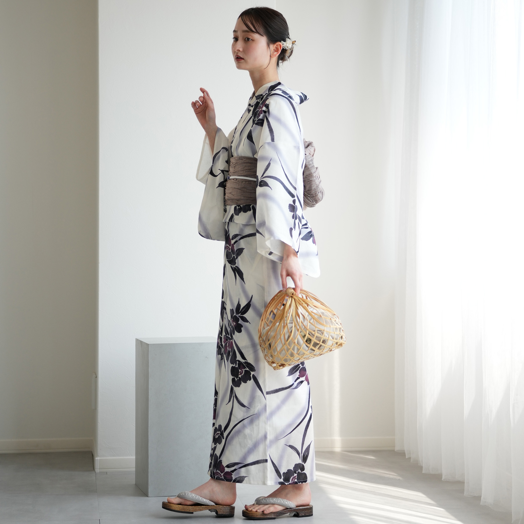 も*ん様 utatane ウタタネ　浴衣セット　フリーサイズ utatane｜浴衣 セット レディース 浴衣セット 大人 3点セット