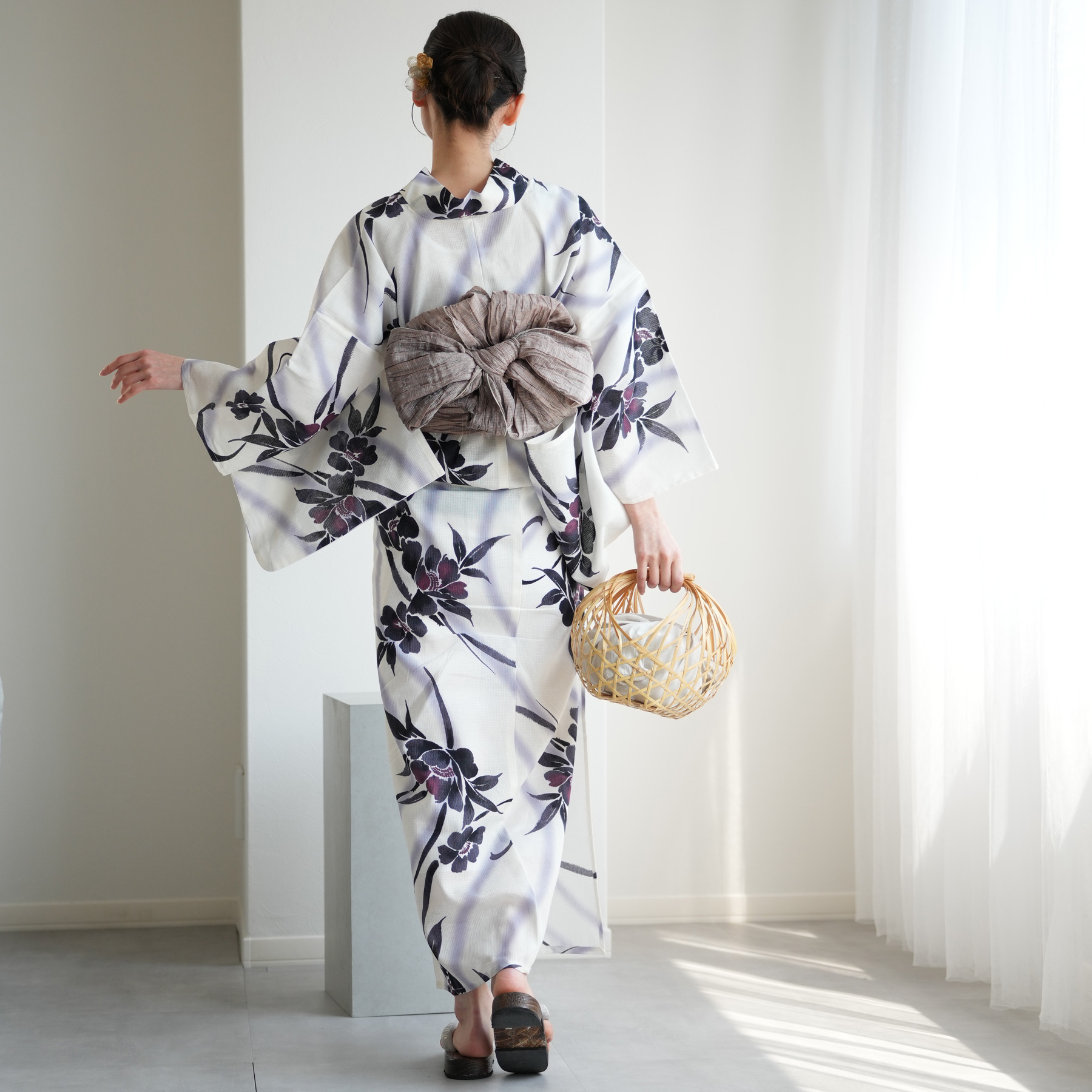 浴衣 utatane セット utatane 浴衣 レディース セット 高級変わり織 浴衣3点セット