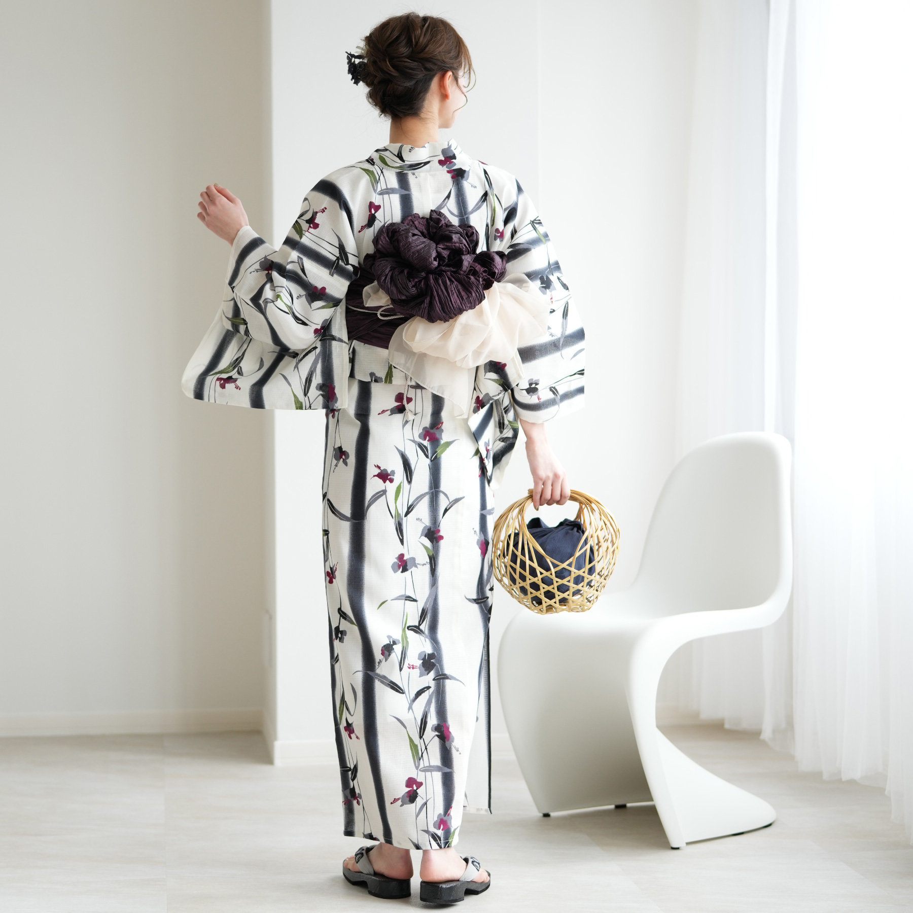 utatane 浴衣　花柄 utatane 浴衣 紫陽花柄 レディース
