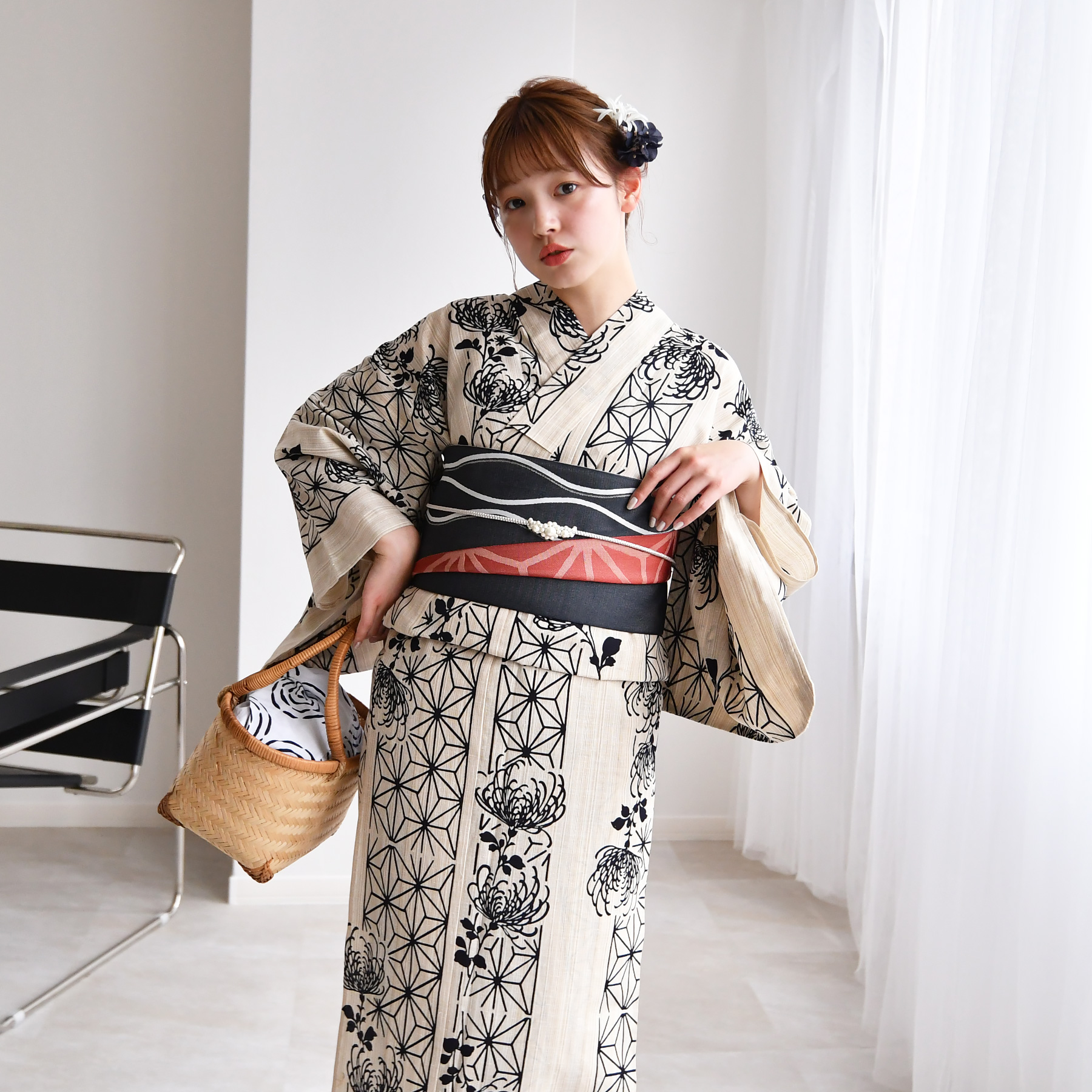 utatane 浴衣 レディース セット utatane×注染工房 浴衣3点