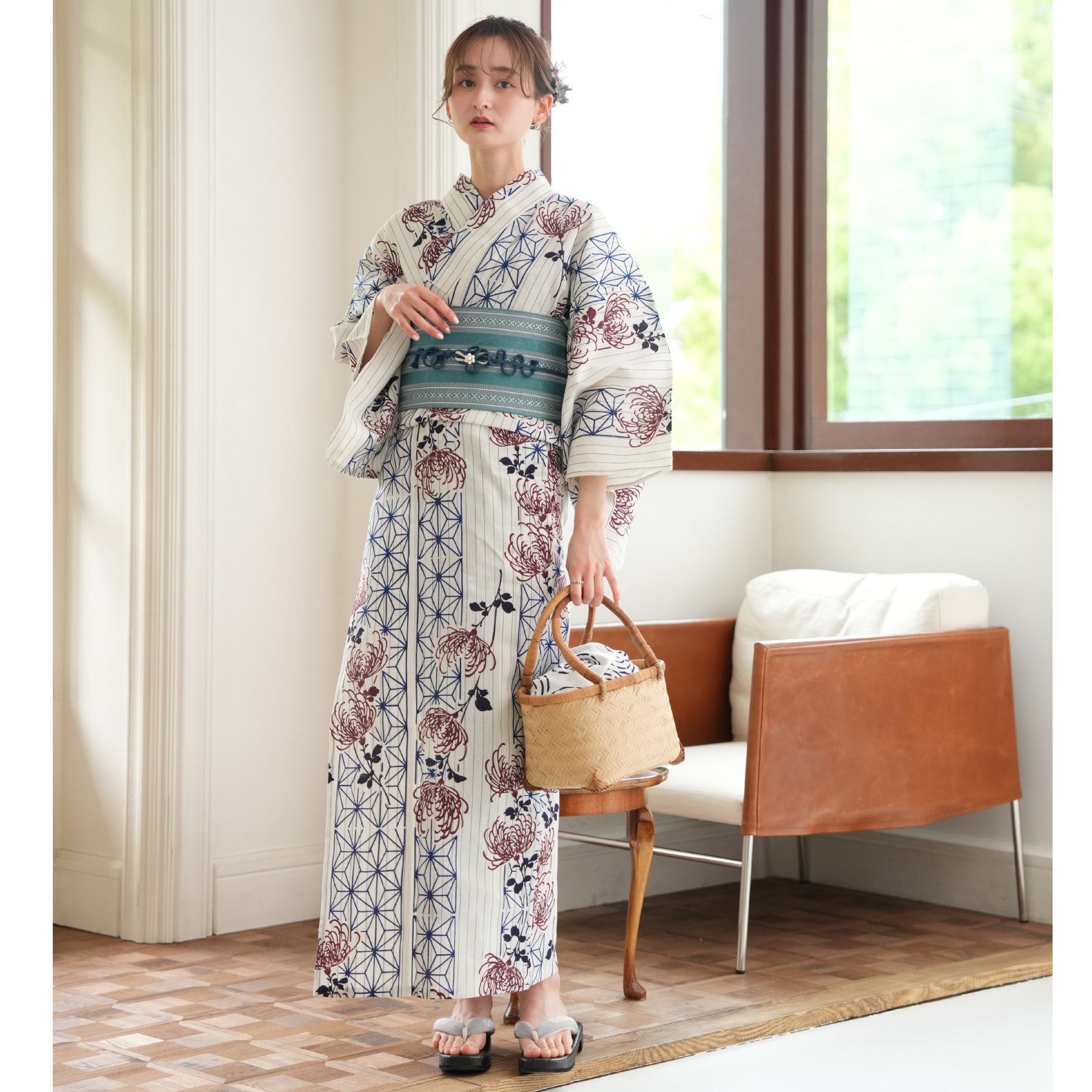 utatane 浴衣 レディース セット utatane×注染工房 浴衣3点