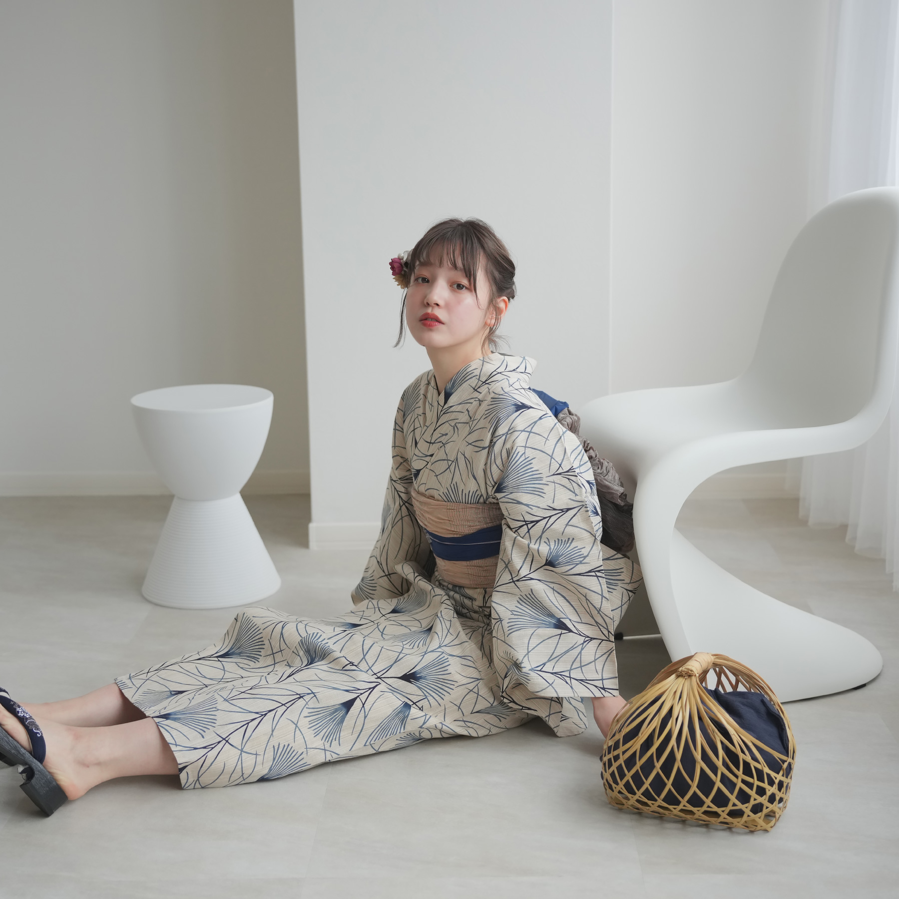 utatane 浴衣 レディース セット utatane×注染工房 浴衣3点セット 先