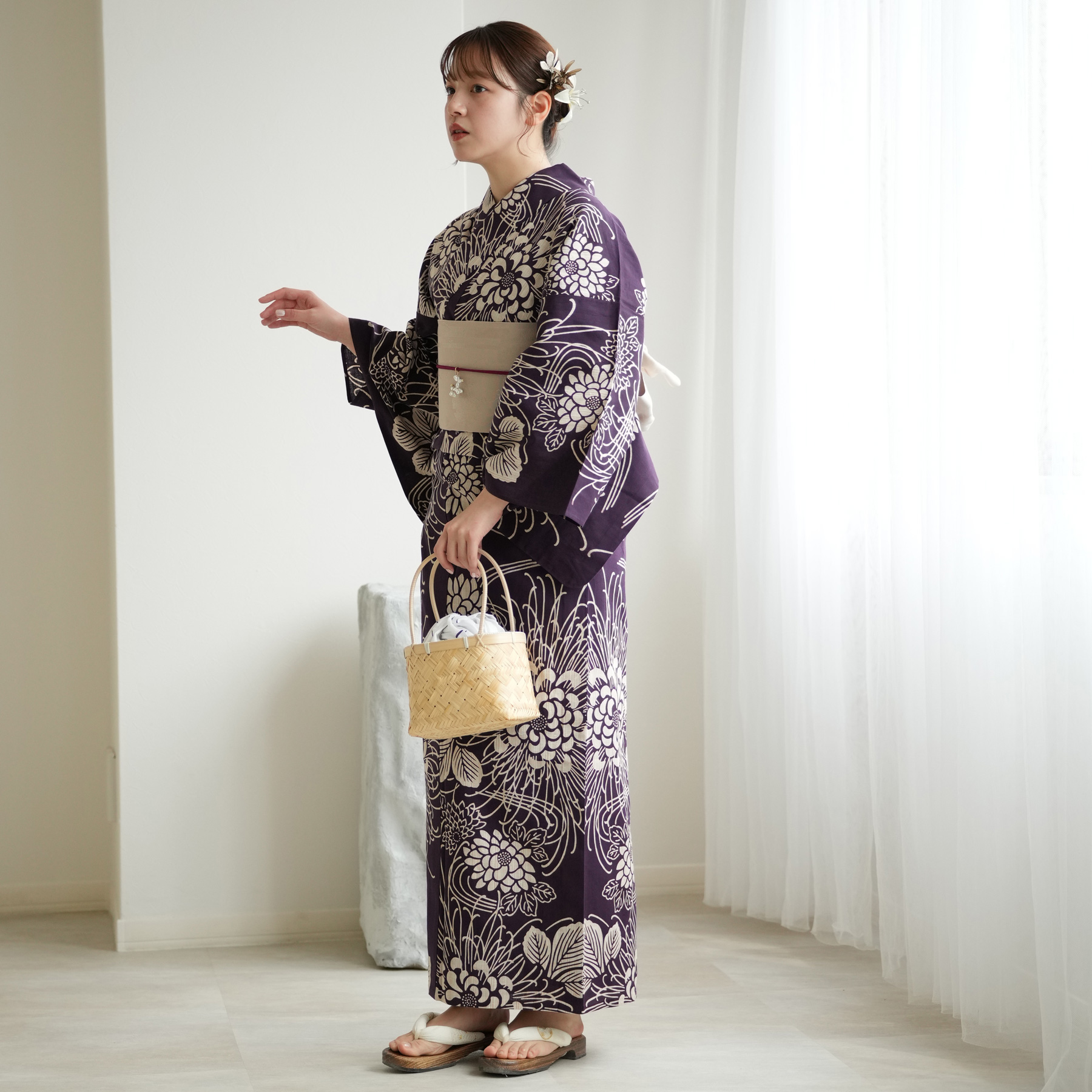 utatane 浴衣 レディース セット utatane×注染工房 浴衣3点セット 先