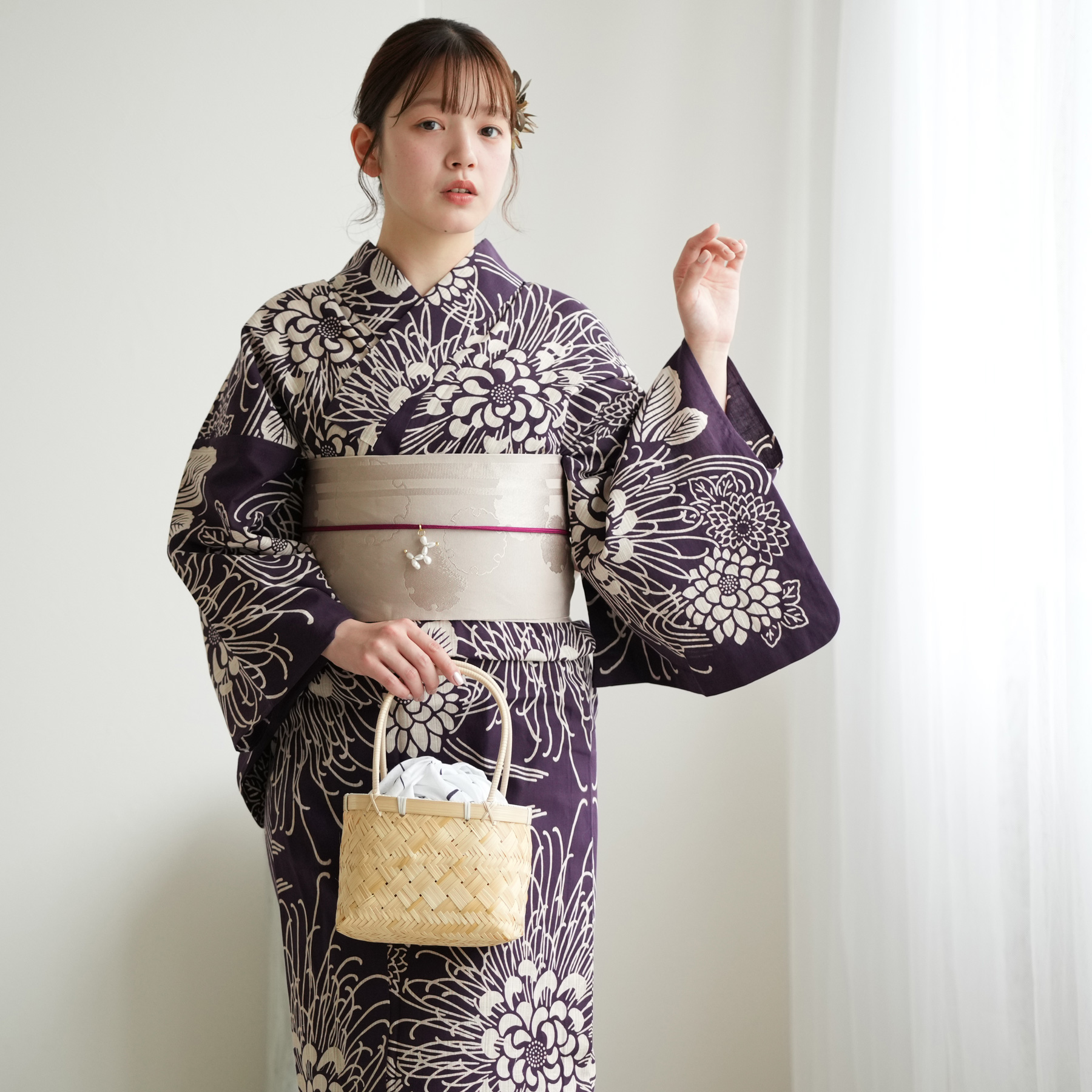 utatane 浴衣 レディース セット utatane×注染工房 浴衣3点セット 先